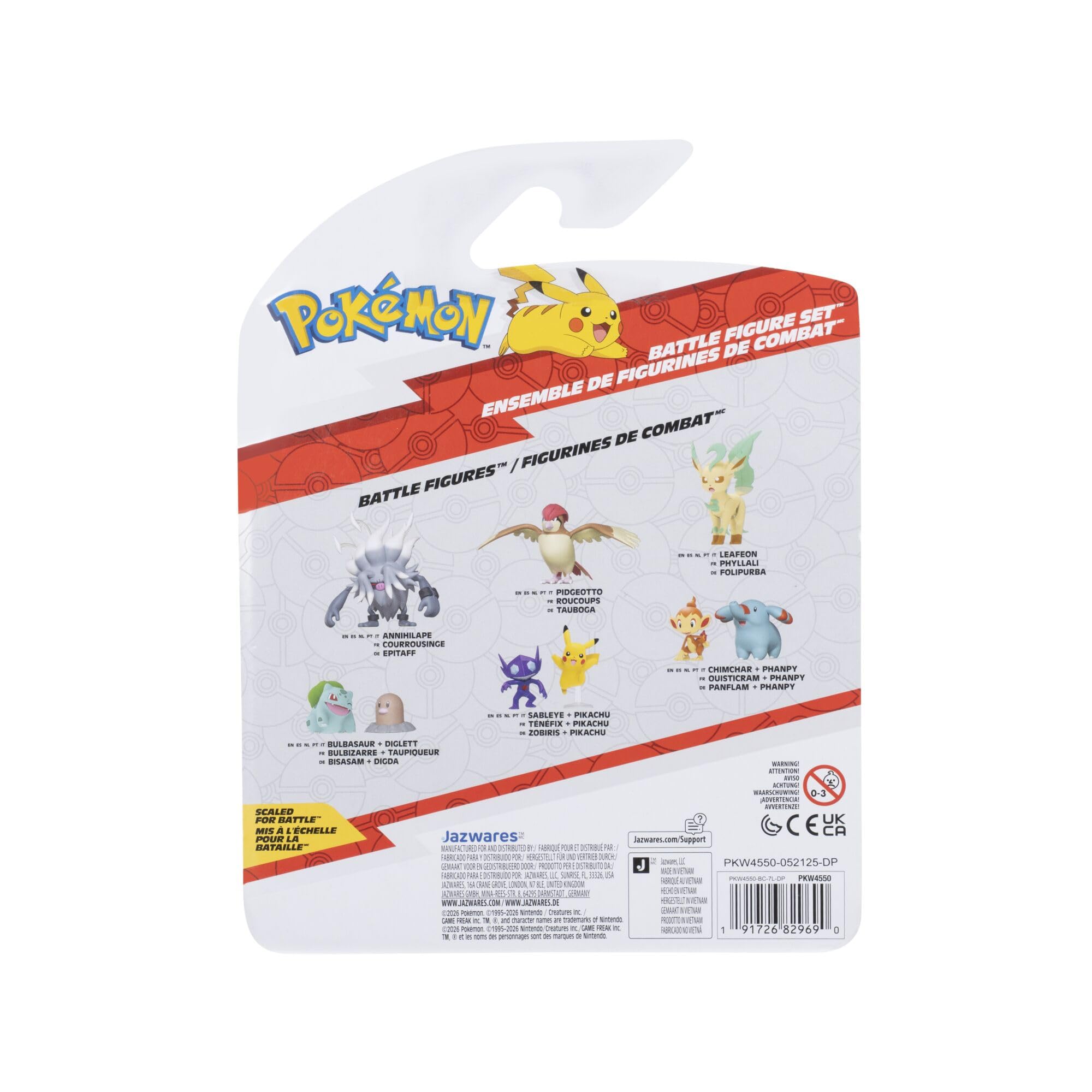 Pokémon Battle Figure 3 Pack - Poochyena, Totodile, & Kabutops Figures | Classic Edition 6