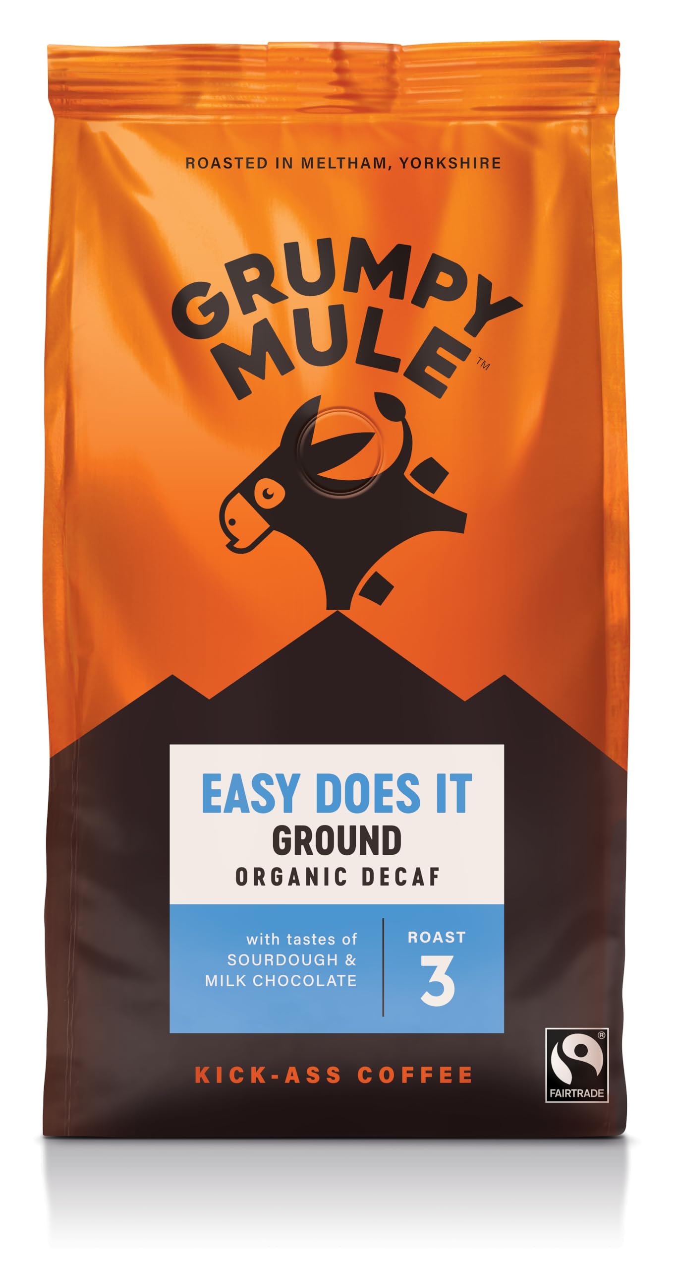 Grumpy Mule - Easy Does It Swiss Water Organic Decaf Ground Coffee 1
