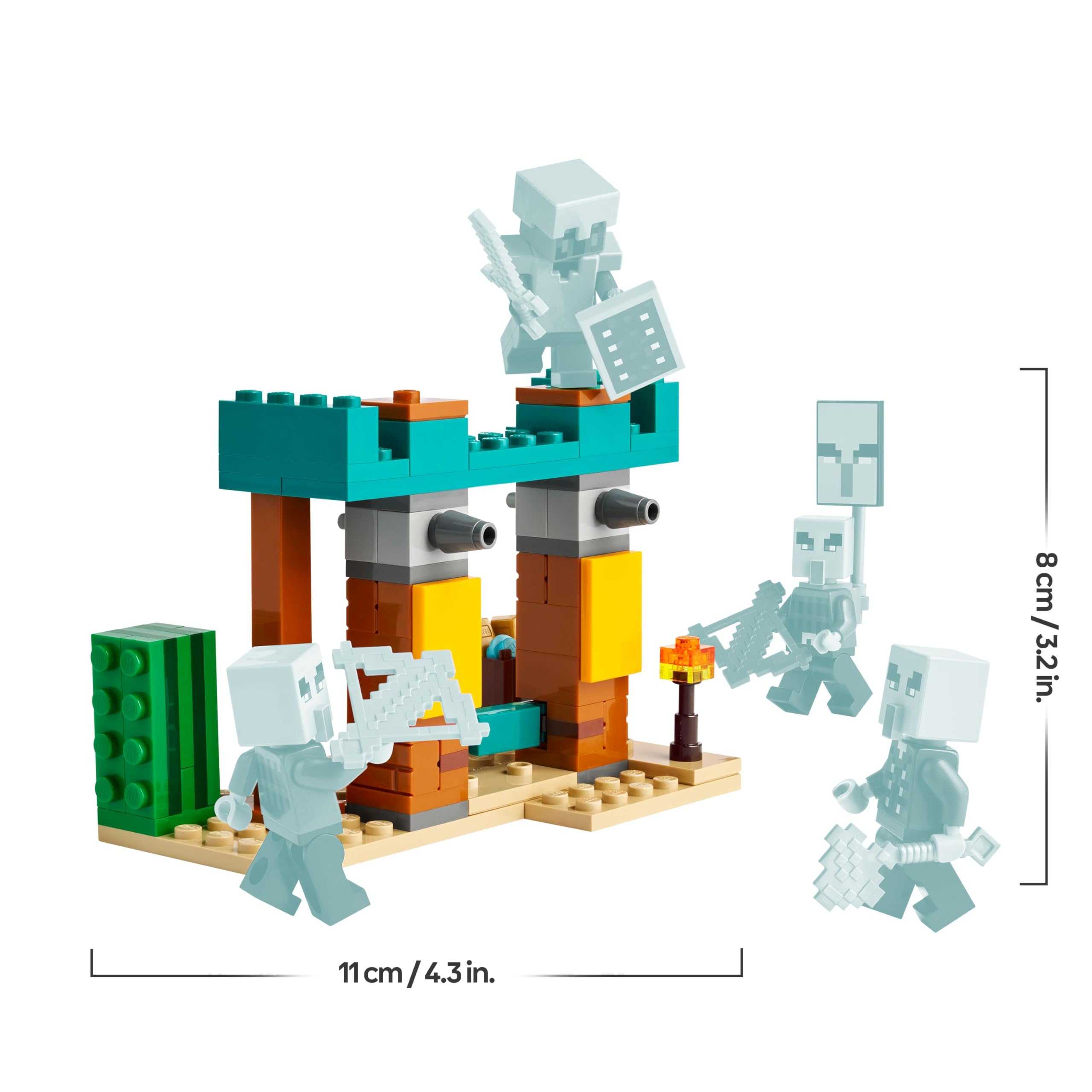 LEGO Minecraft The Illager Desert Patrol Set 21267 | Building Toy for Ages 7+ 8