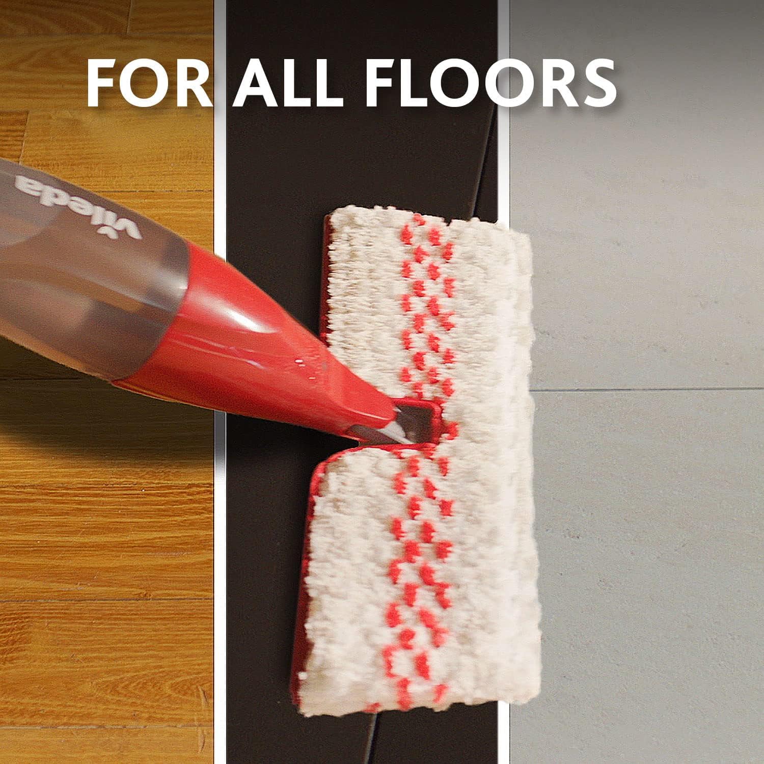 Vileda 1-2 Spray Max Mop - Dual-Sided Microfibre Head | Refillable 650ml Tank | Washable Pad 7