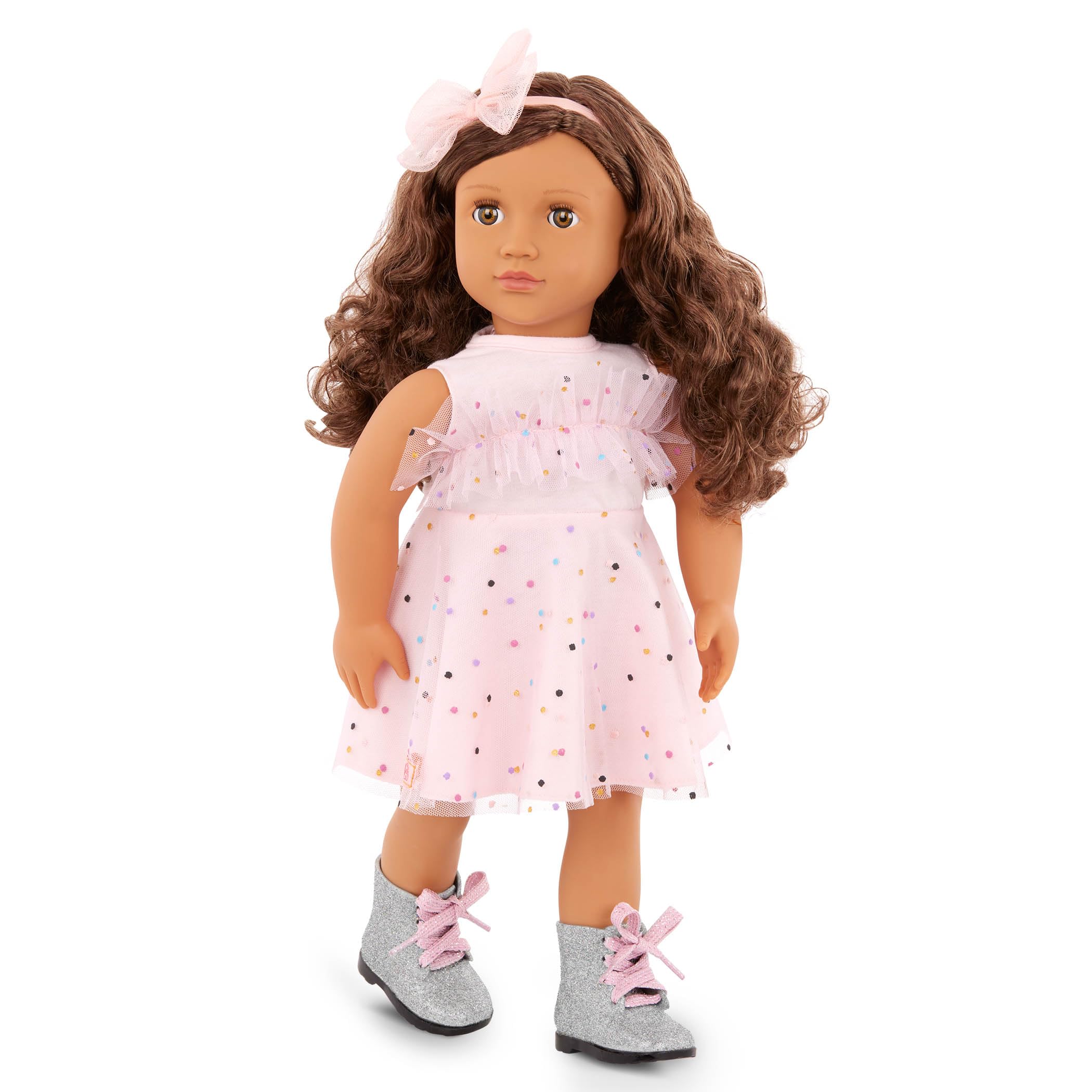 Our Generation 18-inch Doll Confetti-Print Party Dress Outfit for 3+ 3