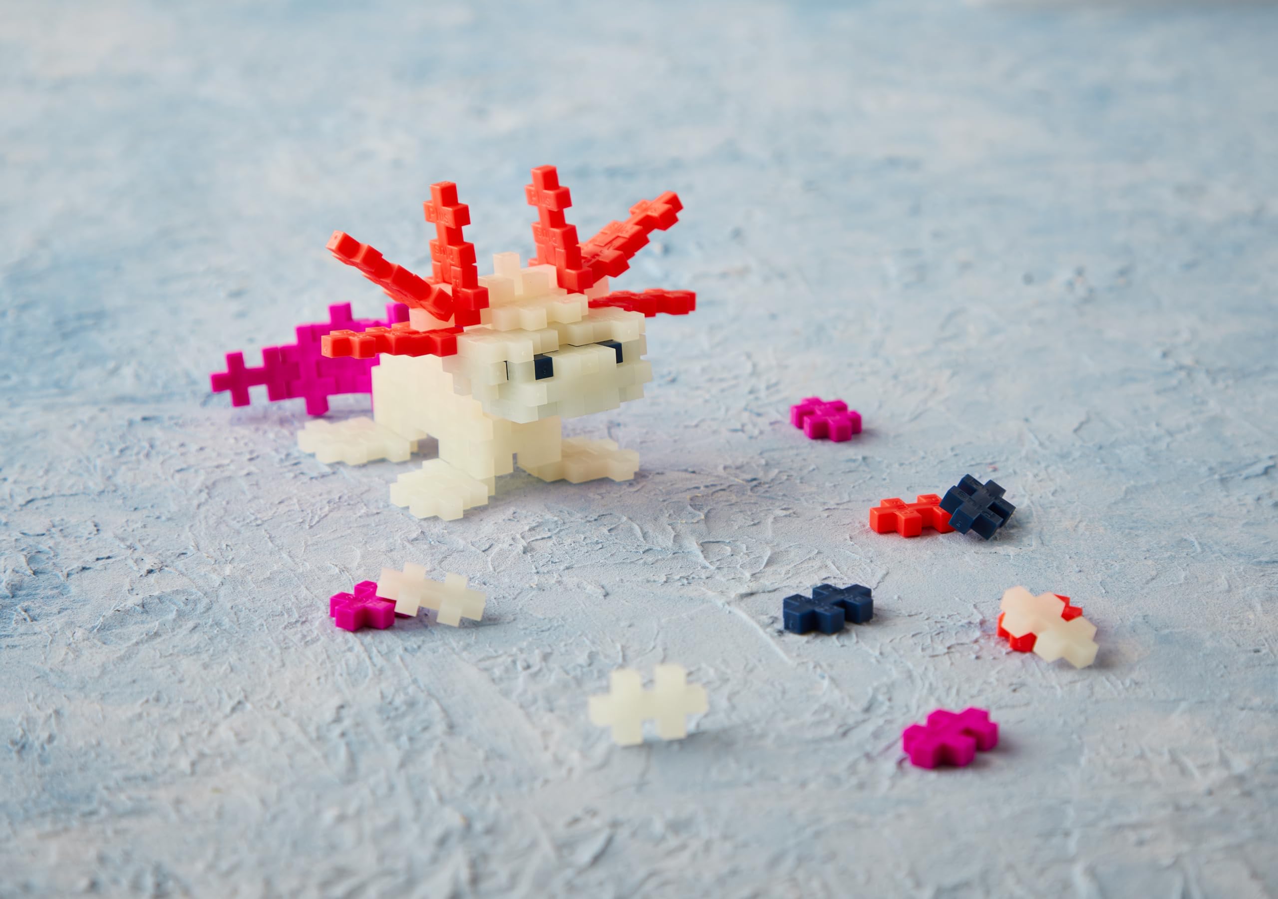 PLUS PLUS Axolotl Building Blocks Toy - 100 pc Creative Learning & STEM Play | Ages 5+ 7