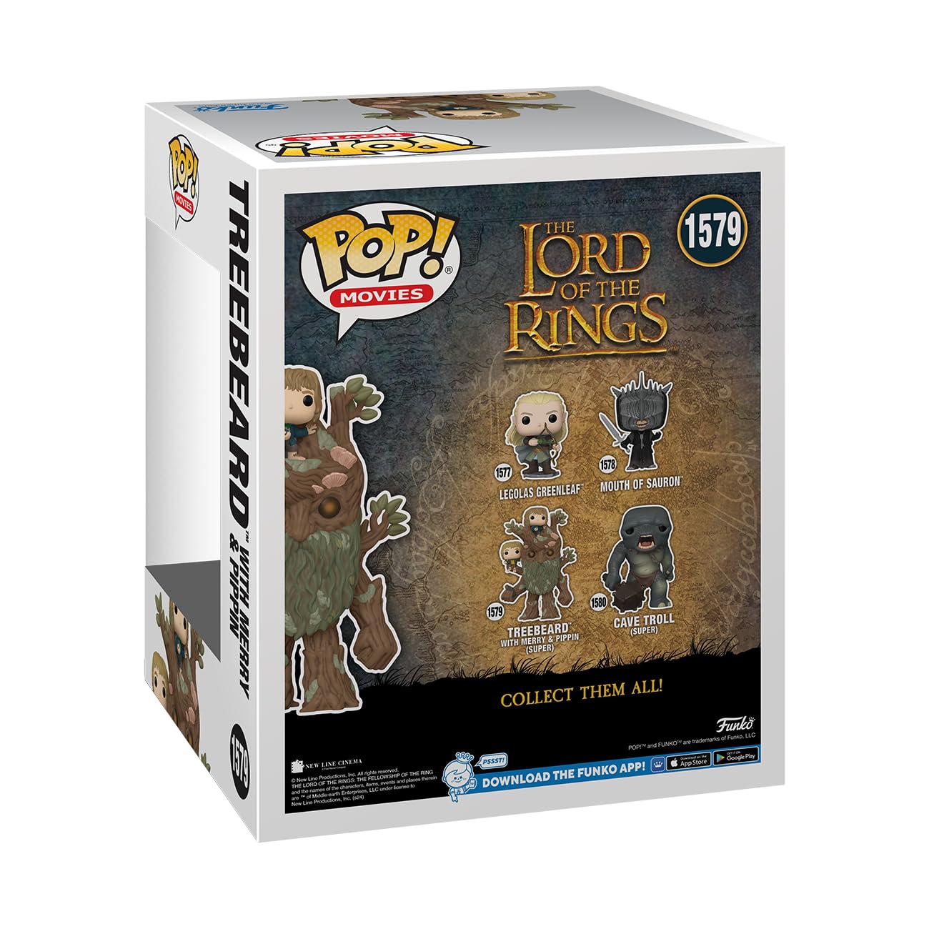 Funko Lord of the Rings - Pippin Took with Treebeard & Merry Vinyl Figure | 6-Inch 3