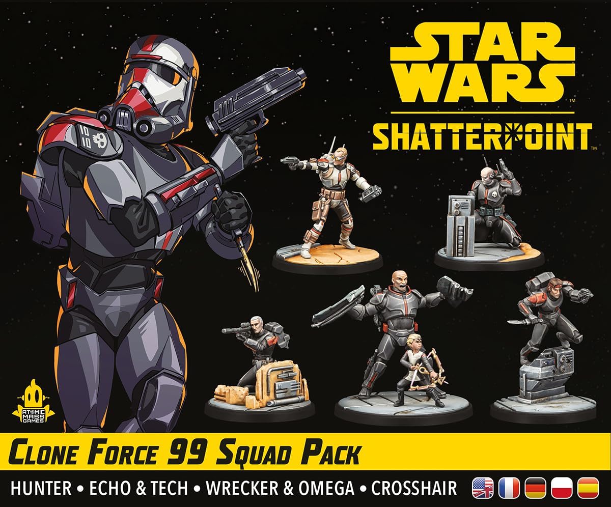 Atomic Mass Games Star Wars: Shatterpoint Clone Force 99 Squad Pack Miniaturenspiel 5