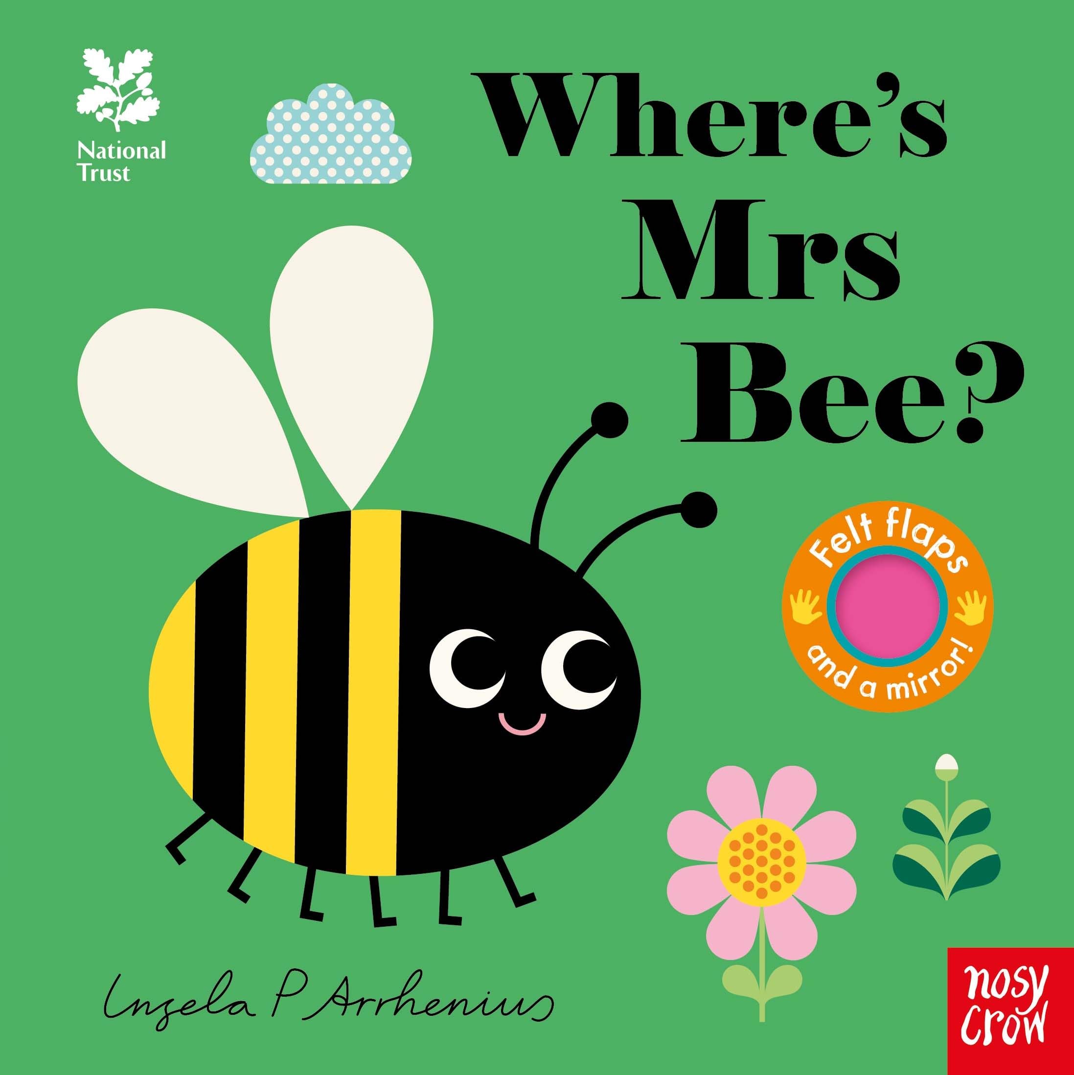 Nosy Crow Where's Mrs Bee? (Felt Flaps) Board Book | Lift-the-Flap | Ages Baby - 2 Years