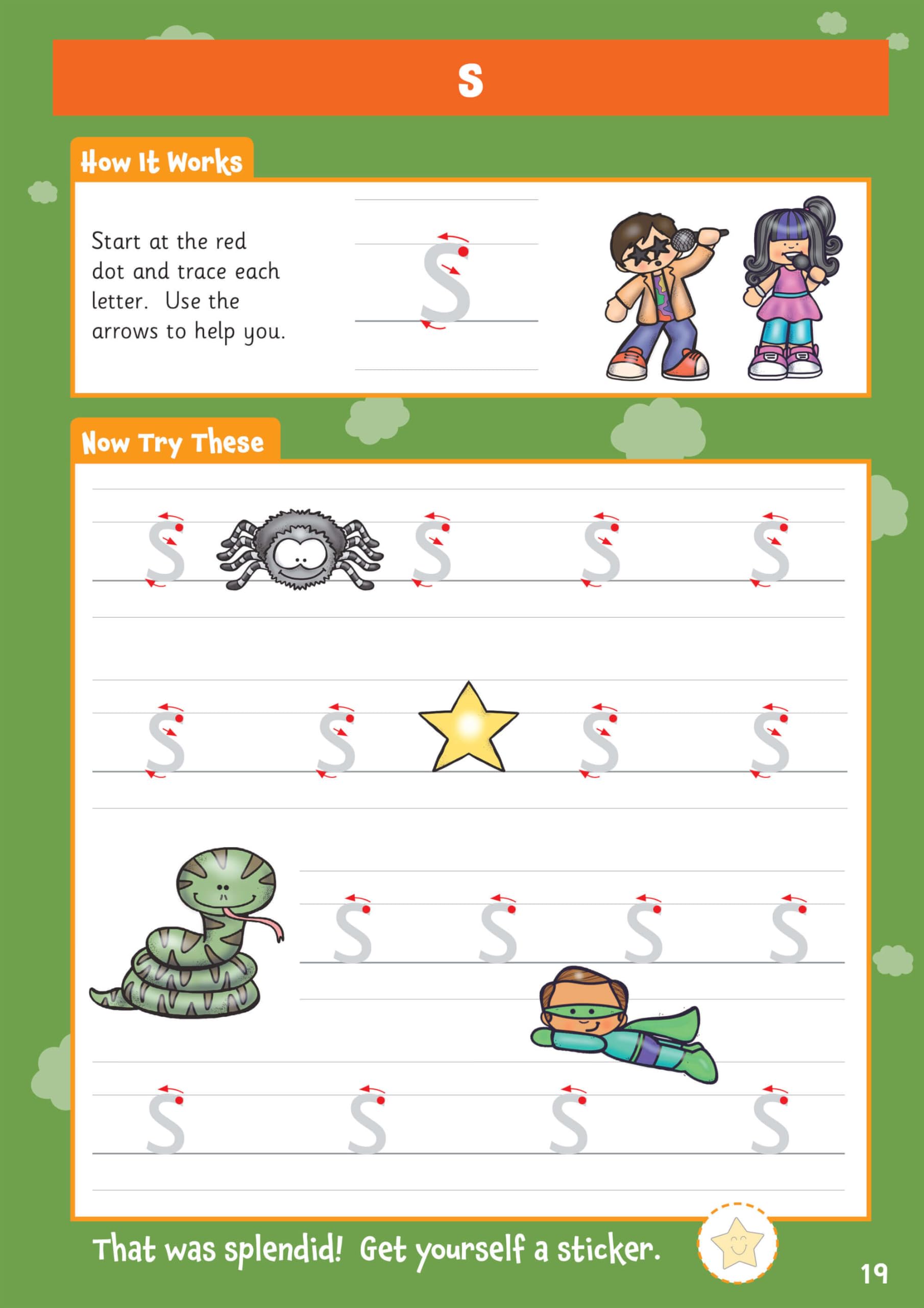 CGP 10 Minutes a Day Writing for Ages 3-5 Activity Book | Paperback | Includes Reward Stickers 5