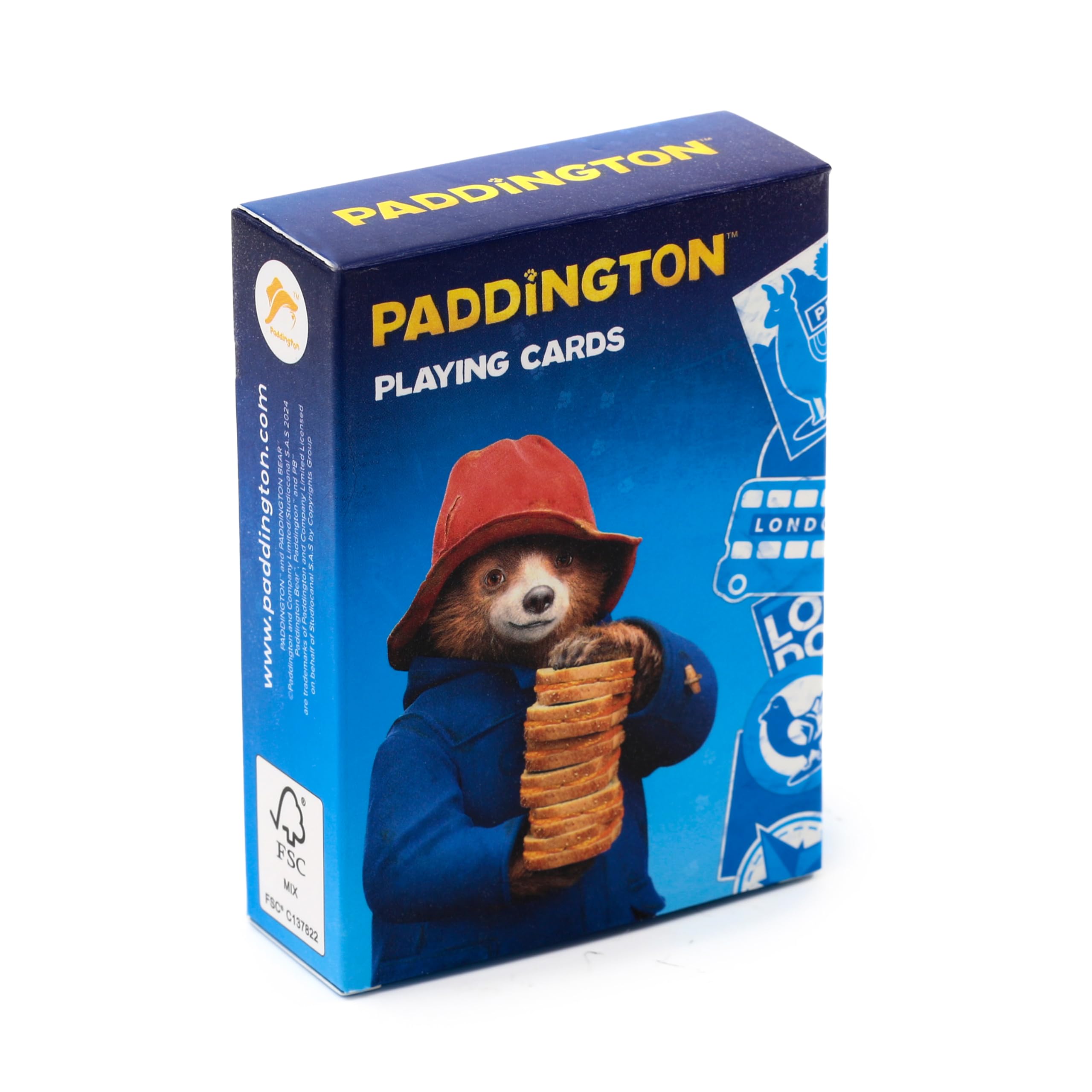 Puckator Paddington Bear Standard Playing Card Deck - 54 Cards | 8.5cm x 6cm | Paper