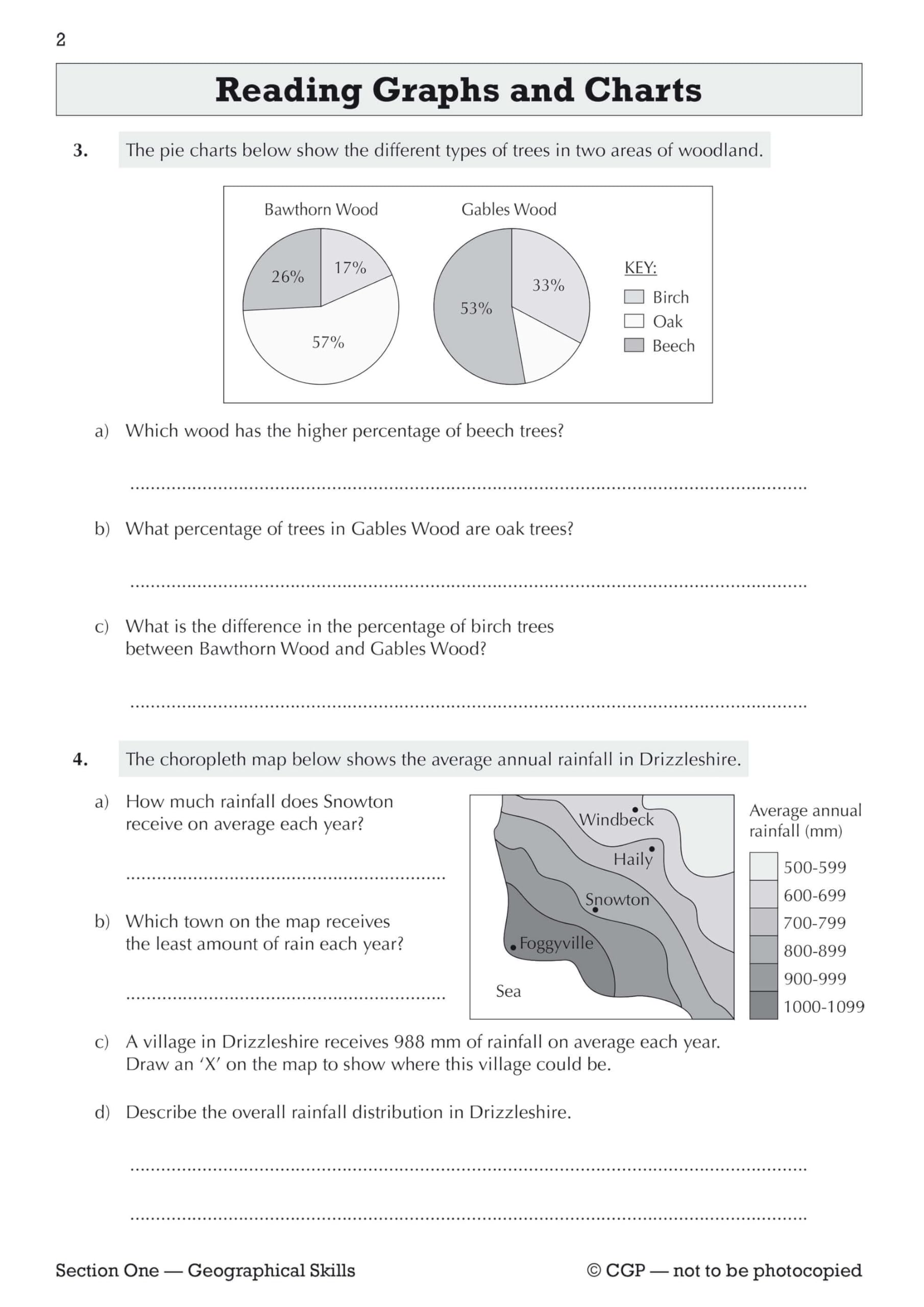 CGP New KS3 Geography Workbook with Answers - Years 7, 8 & 9 | Paperback 3
