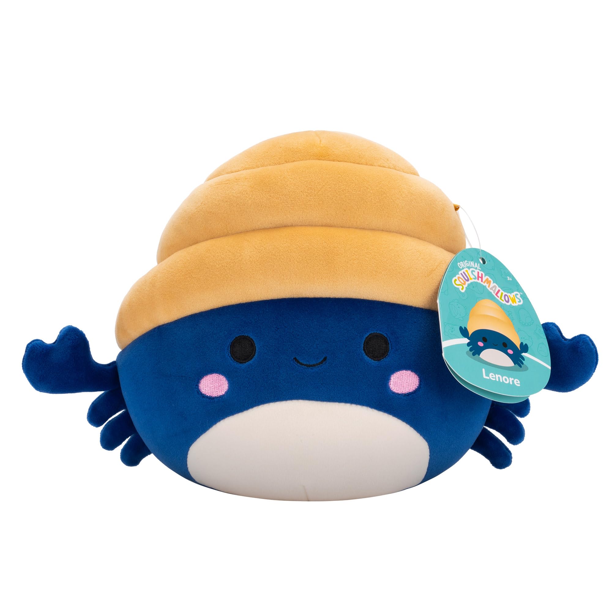 Squishmallows 7,5 Zoll Plüsch – Lenore, die marineblaue und hellbraune Einsiedlerkrebs 6
