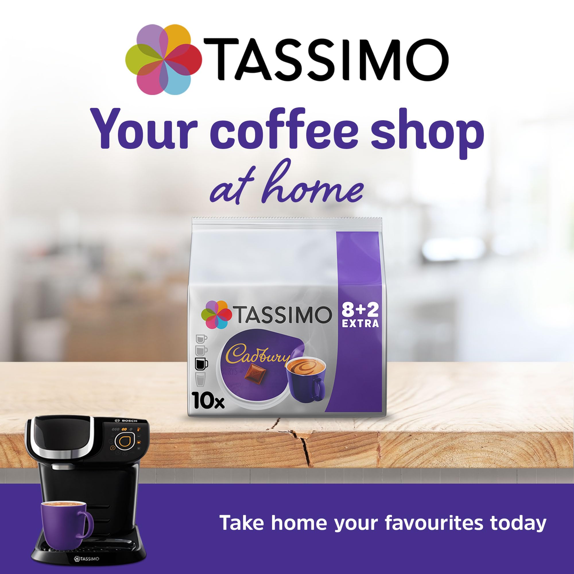 Cadbury – Tassimo Heiße Schokoladenkapseln (5er-Pack, 50 Getränke) 3
