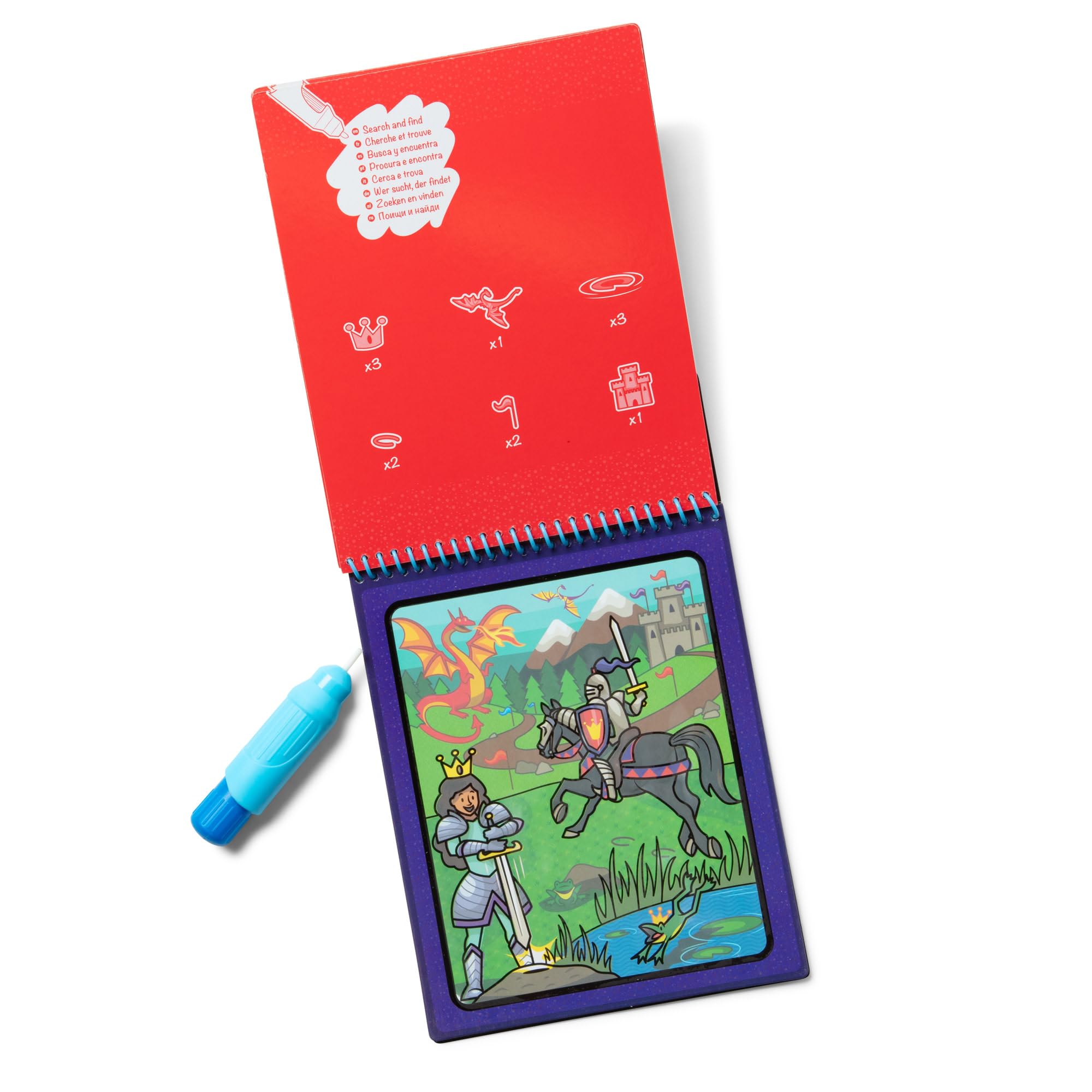 Melissa & Doug Water WOW! Adventure - 4 Spiral-Bound Water Reveal Coloring Boards | Ages 3+ 3