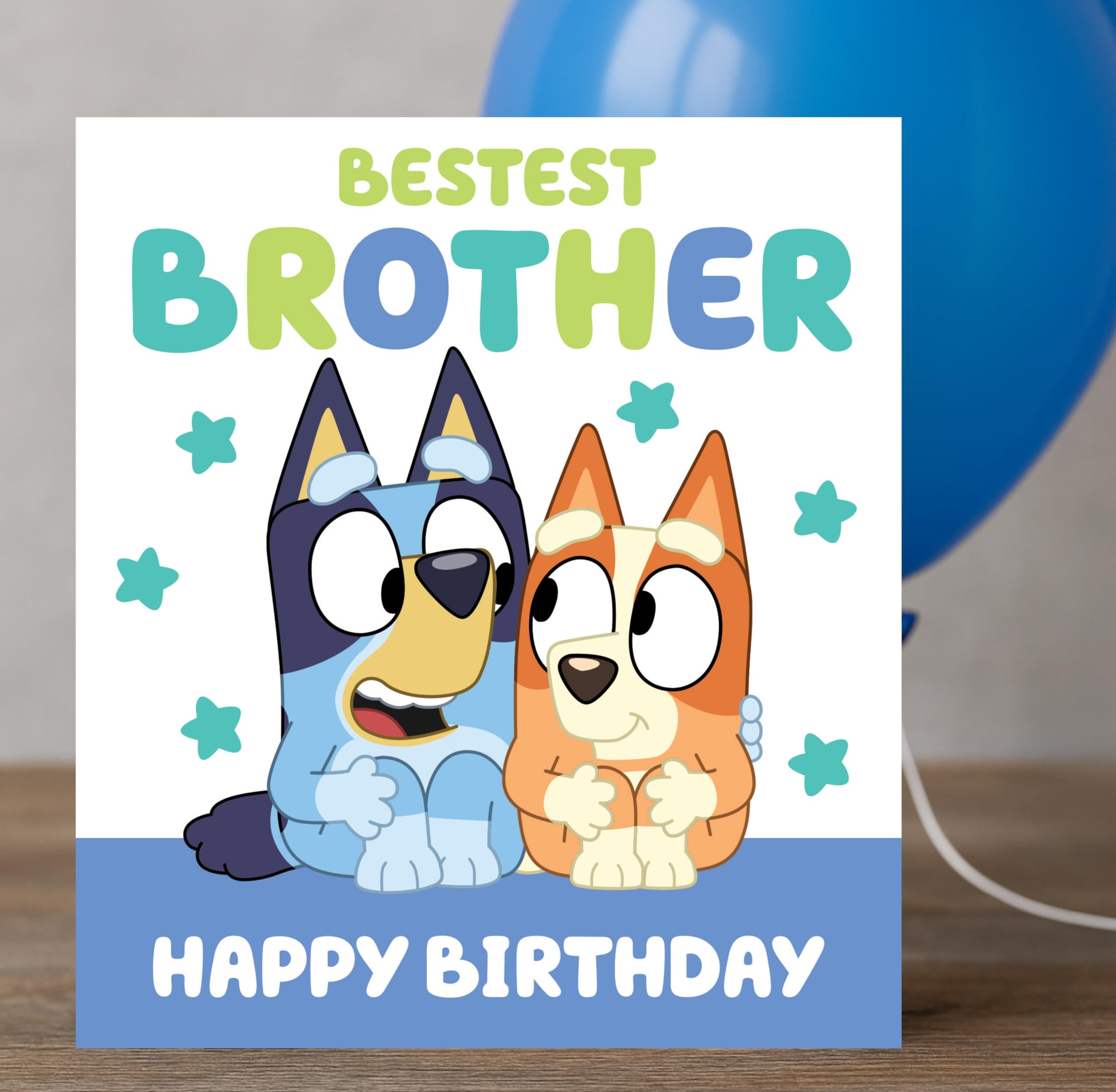 Danilo Promotions LTD Bluey Birthday Card for Brother | Official Licensed Product