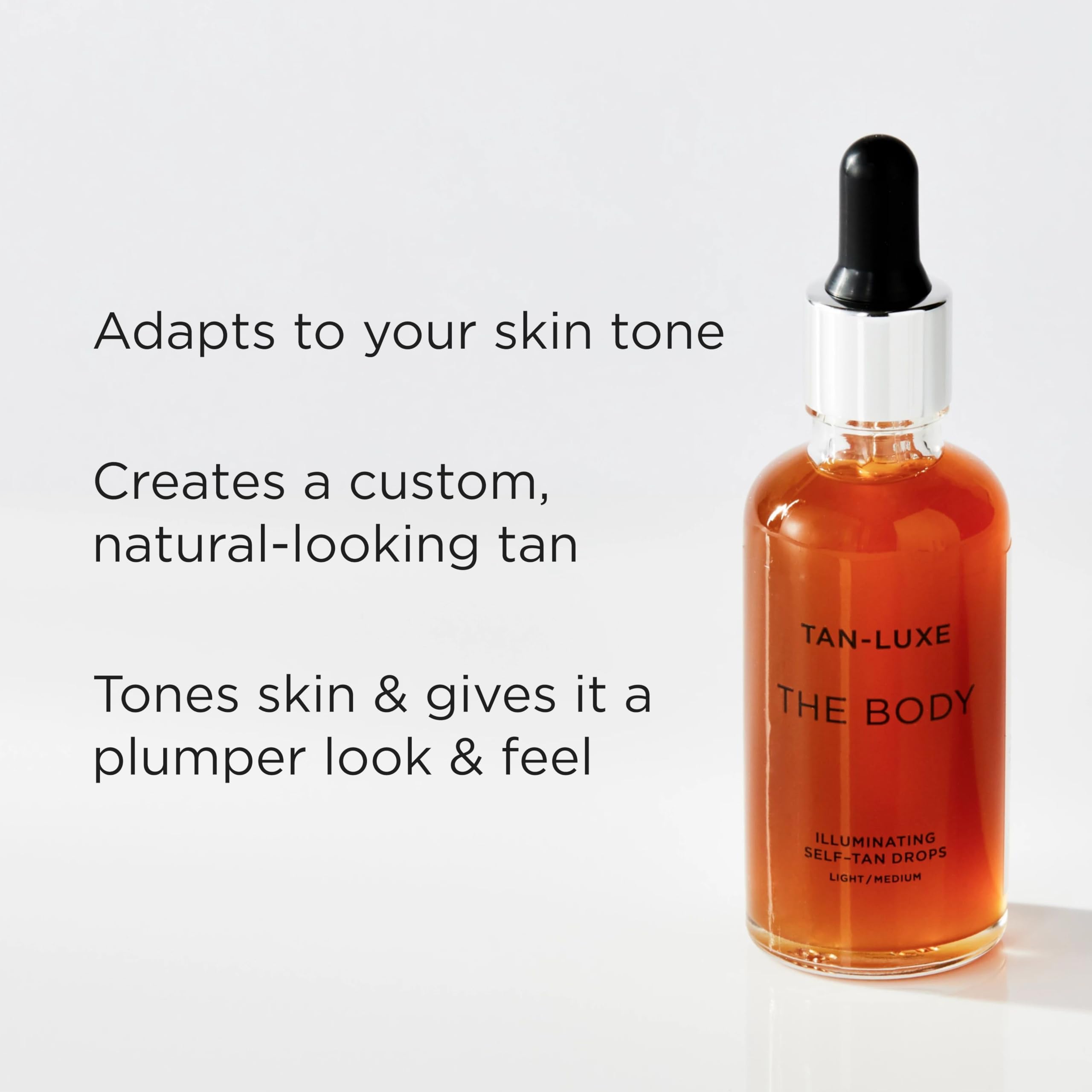 TAN-LUXE THE BODY Self-Tan Drops - Medium/Dark | 50 ml | Customizable Glow 4
