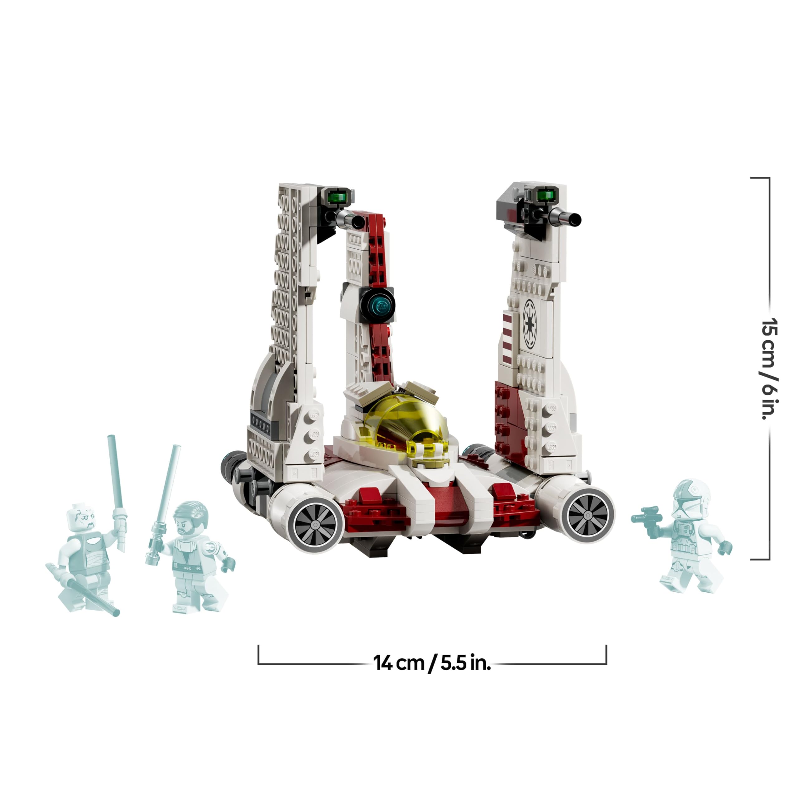 LEGO Star Wars V-19 Torrent Starfighter Building Set 75432 | Ages 9+ | Includes 3 Minifigures 7