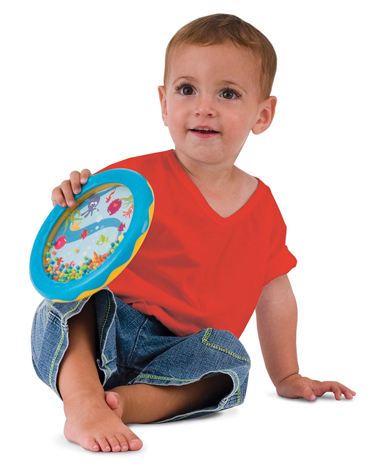 Halilit Ocean Drum - Sensory Percussion Toy for Toddlers | Ages 12 Months+ | BPA Free