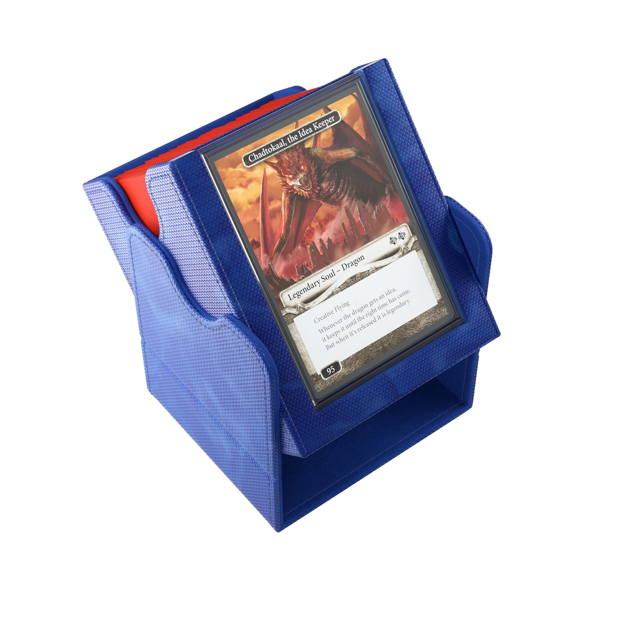 Gamegenic Squire Plus 100+ XL Convertible Deck Box | Blue | Armorfyber Exterior 4