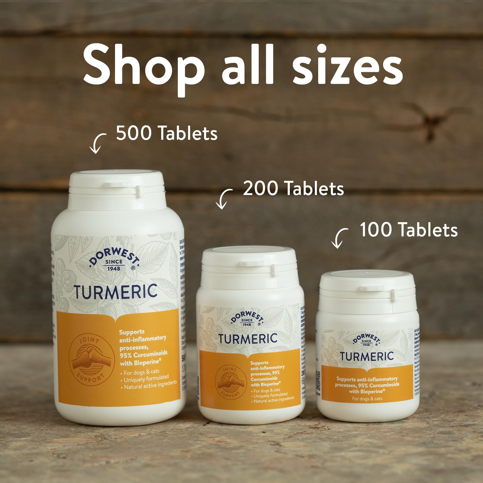DORWEST HERBS Turmeric Tablets for Dogs and Cats - Joint Support with 95% Curcuminoids | 100 Tablets 8