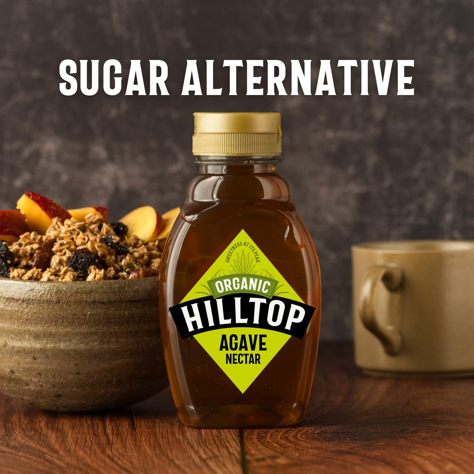 Hilltop Honey Organic Agave Nectar - Low GI Sweetener | 330g Squeezy Bottle 4