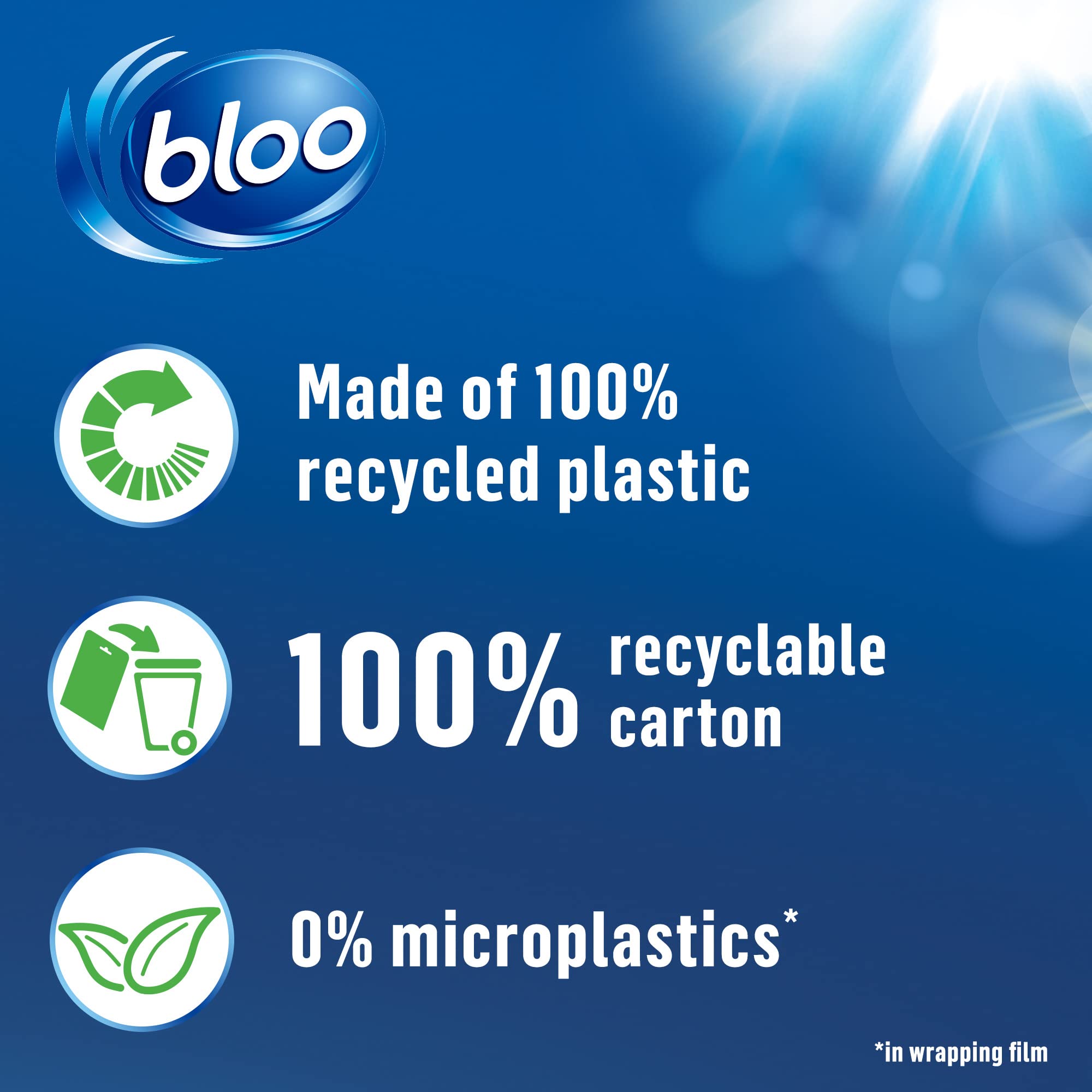 Bloo – Original Blue Toilettenblock-Spülkastenreiniger, 16er-Pack