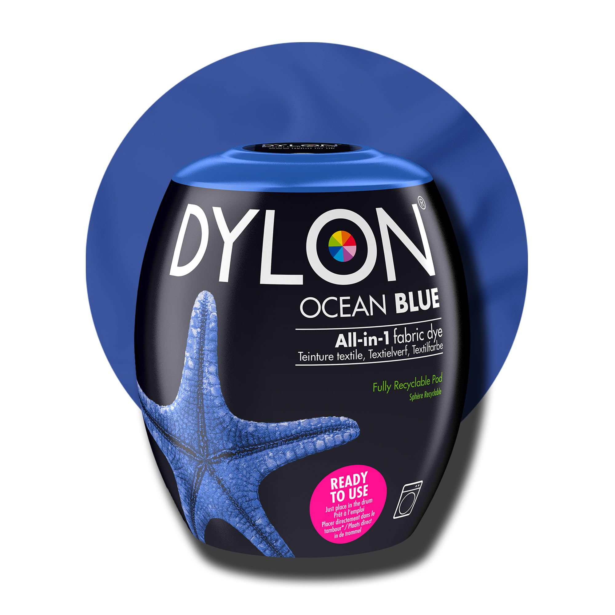 Dylon Washing Machine Fabric Dye Pod for Clothes & Soft Furnishings, 350g - Ocean Blue 8