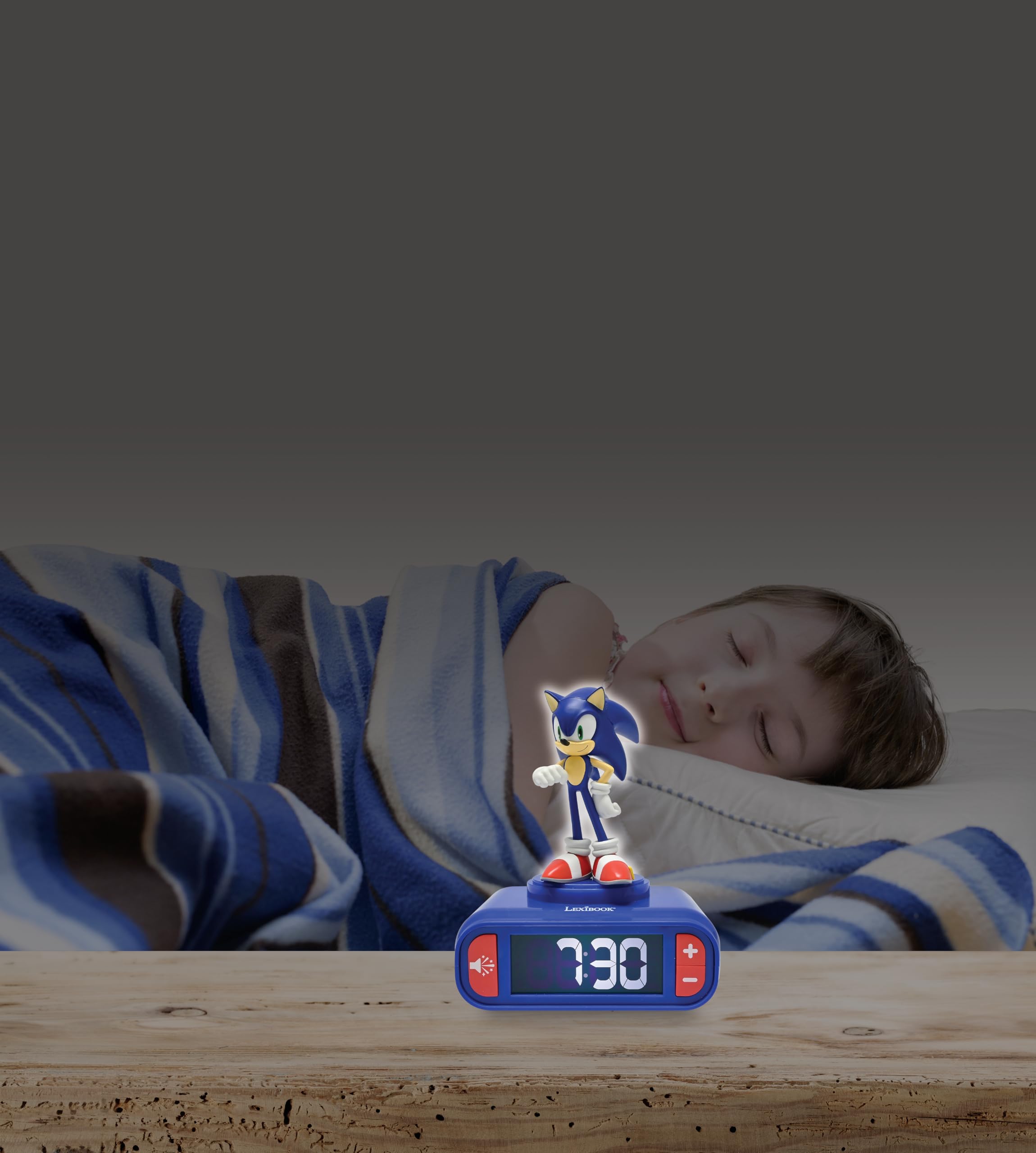 Lexibook Sonic Hedgehog Nachtlichtwecker mit Geräuschen und Melodien 5