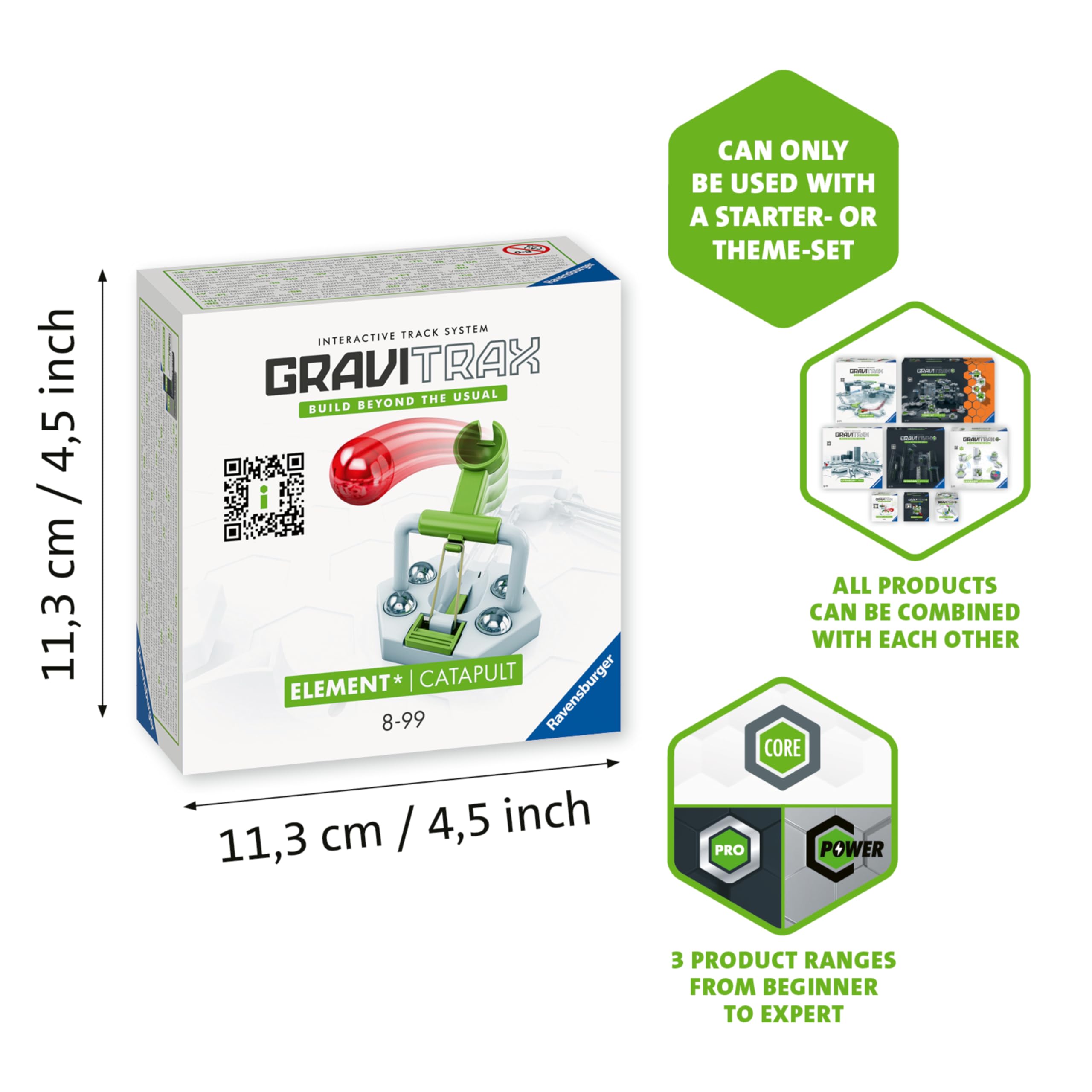 GraviTrax Catapult Extension - STEM Marble Run Toy for Ages 8+ | Compatible with GraviTrax & PRO Sets 3