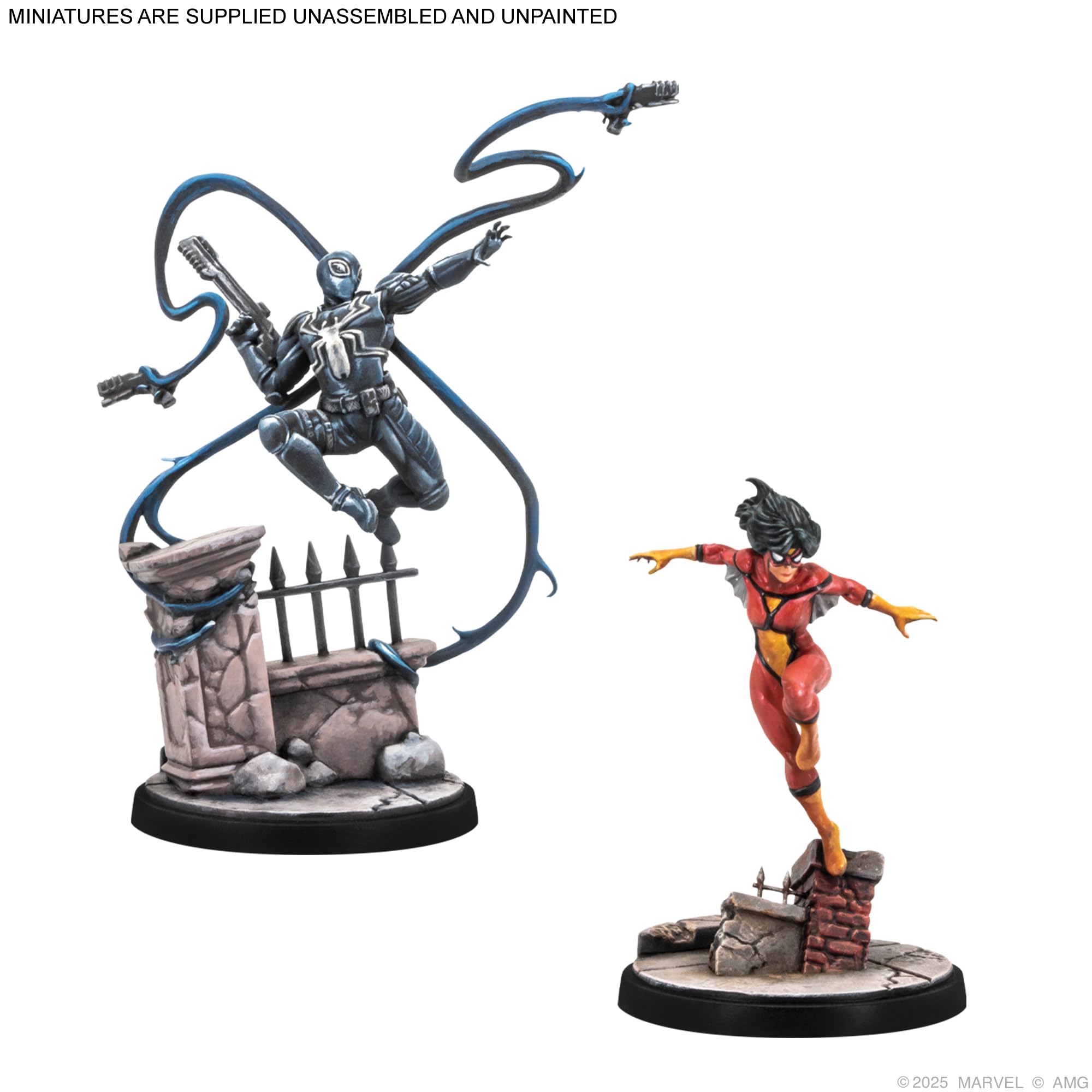 Asmodee Marvel: Crisis Protocol - Web-Swinging Heroes Affiliation Pack | 4 Miniatures | Ages 14+ 3