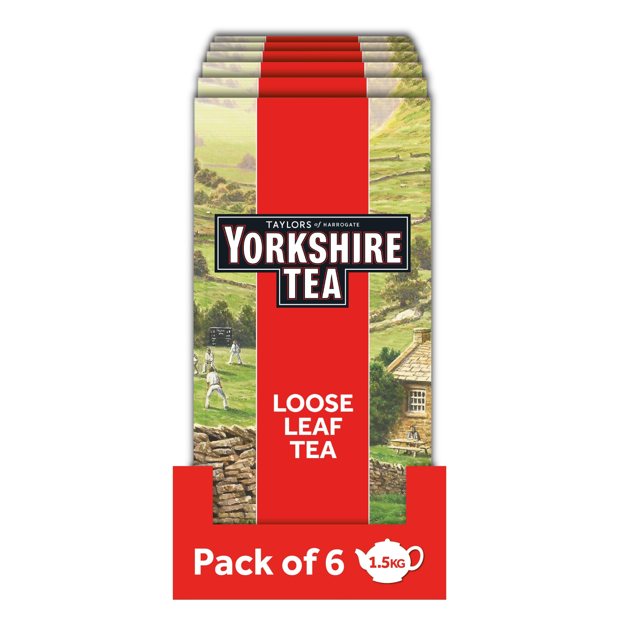 Yorkshire Tea Loose Leaf Tea, 1.5 kg (6 x 250 g) - Ethically Sourced Black Tea