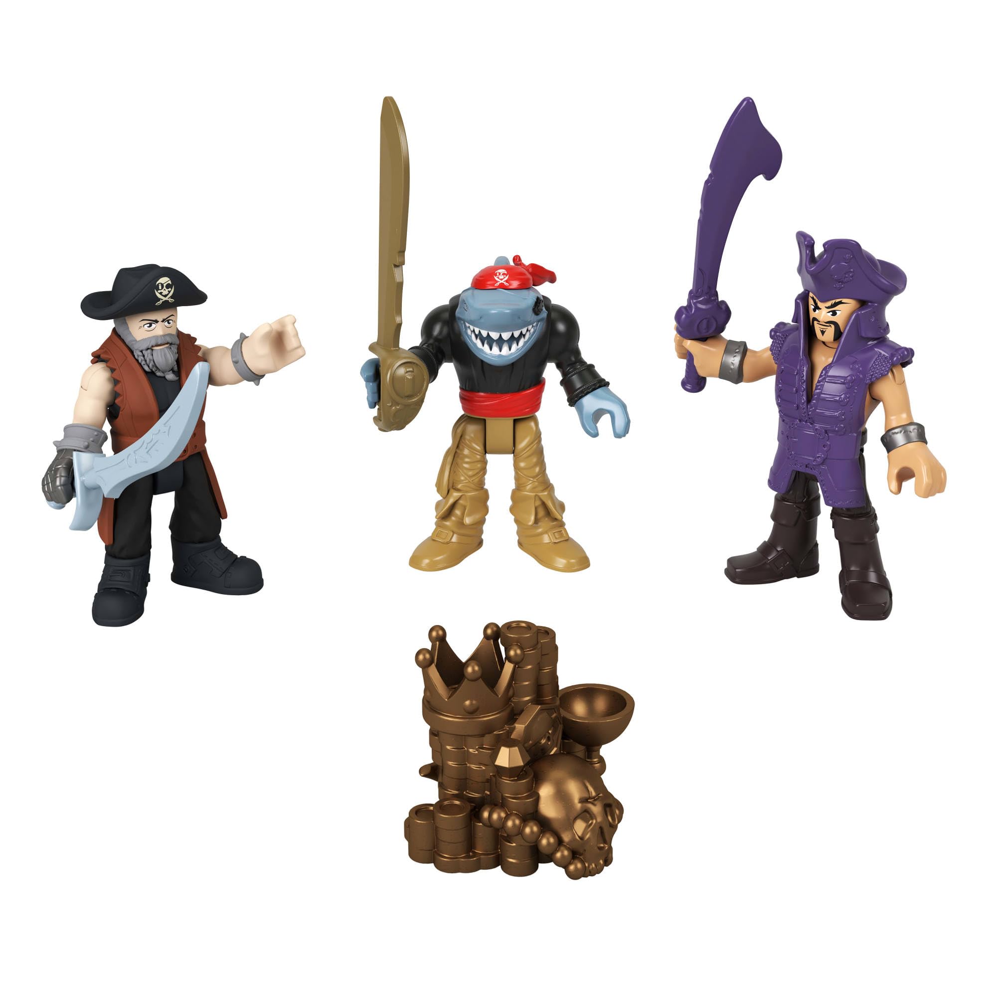 Fisher-Price Imaginext Billy Bones Pirate Bundle Playset with 3 Action Figures | Ages 3Y+ 7