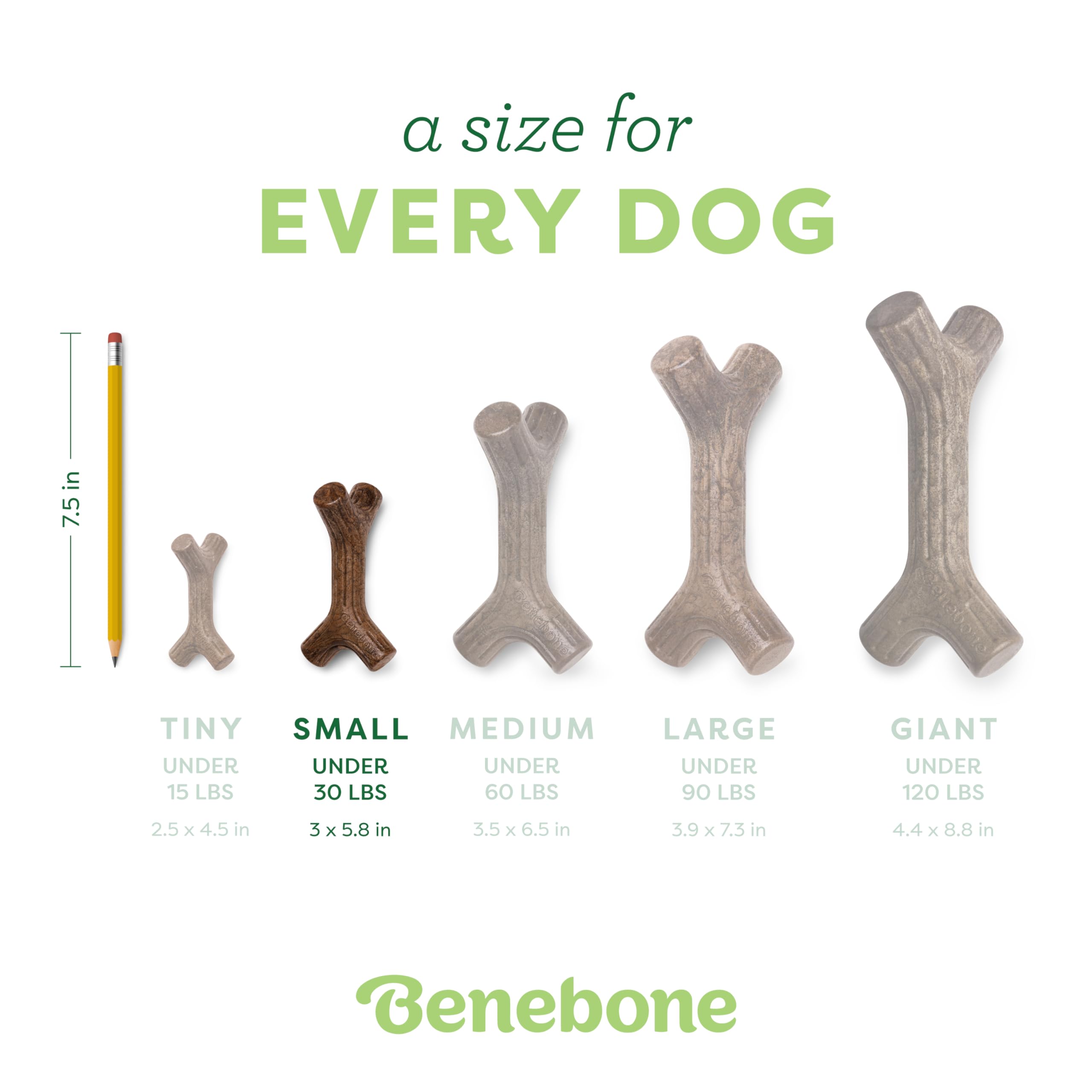 Benebone Stick Dog Chew Toy - Long Lasting, Real Maple Wood Flavor | Small Size 4