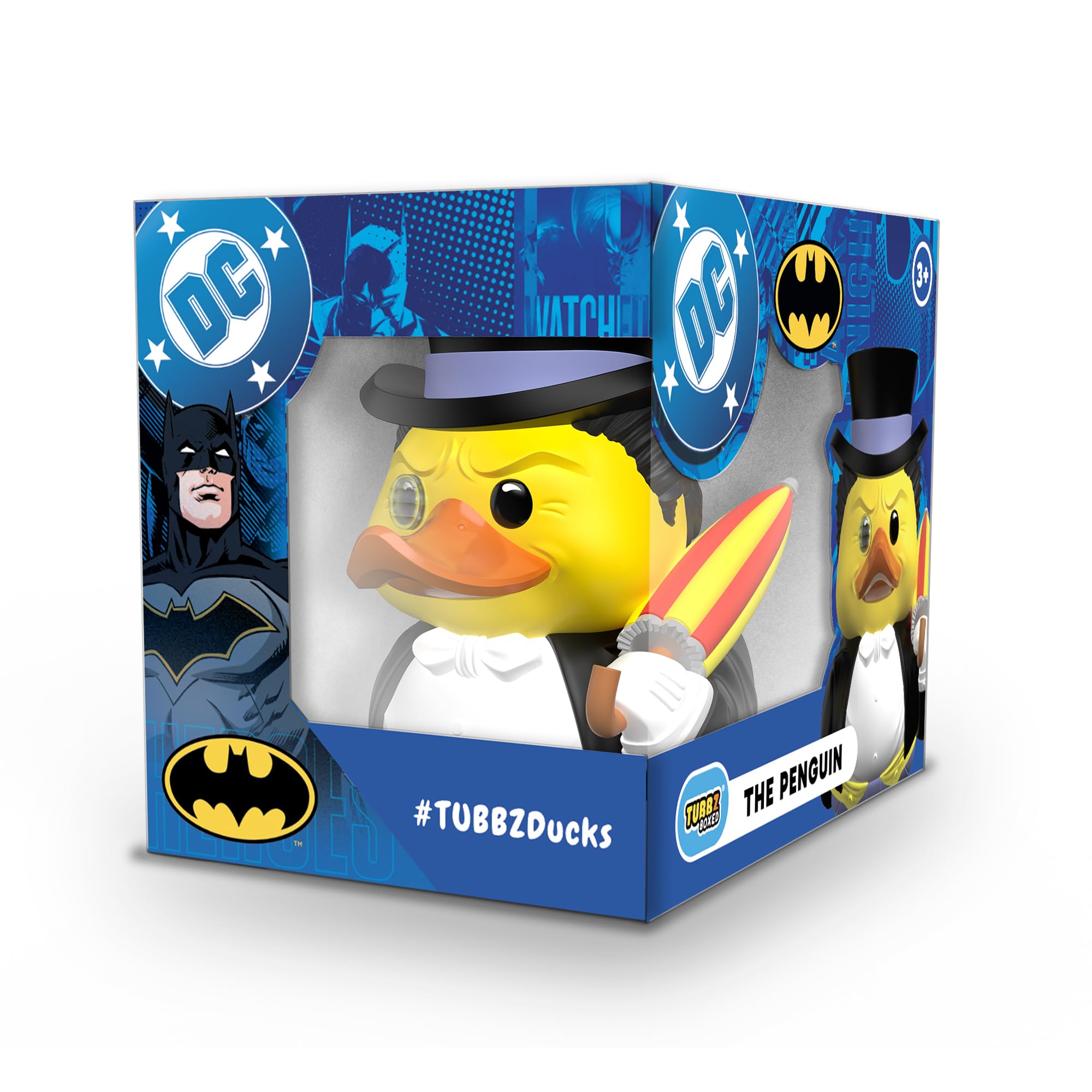 TUBBZ DC Comics Penguin Cosplaying Rubber Duck Vinyl Figure | 9 cm Tall | Boxed Edition