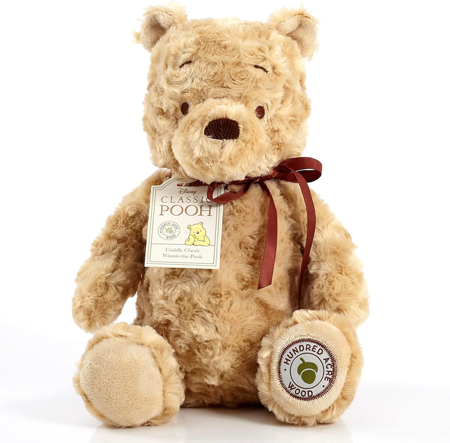 Rainbow Designs Classic Winnie the Pooh Soft Toy - 26cm Plush Bear from Hundred Acre Wood Collection