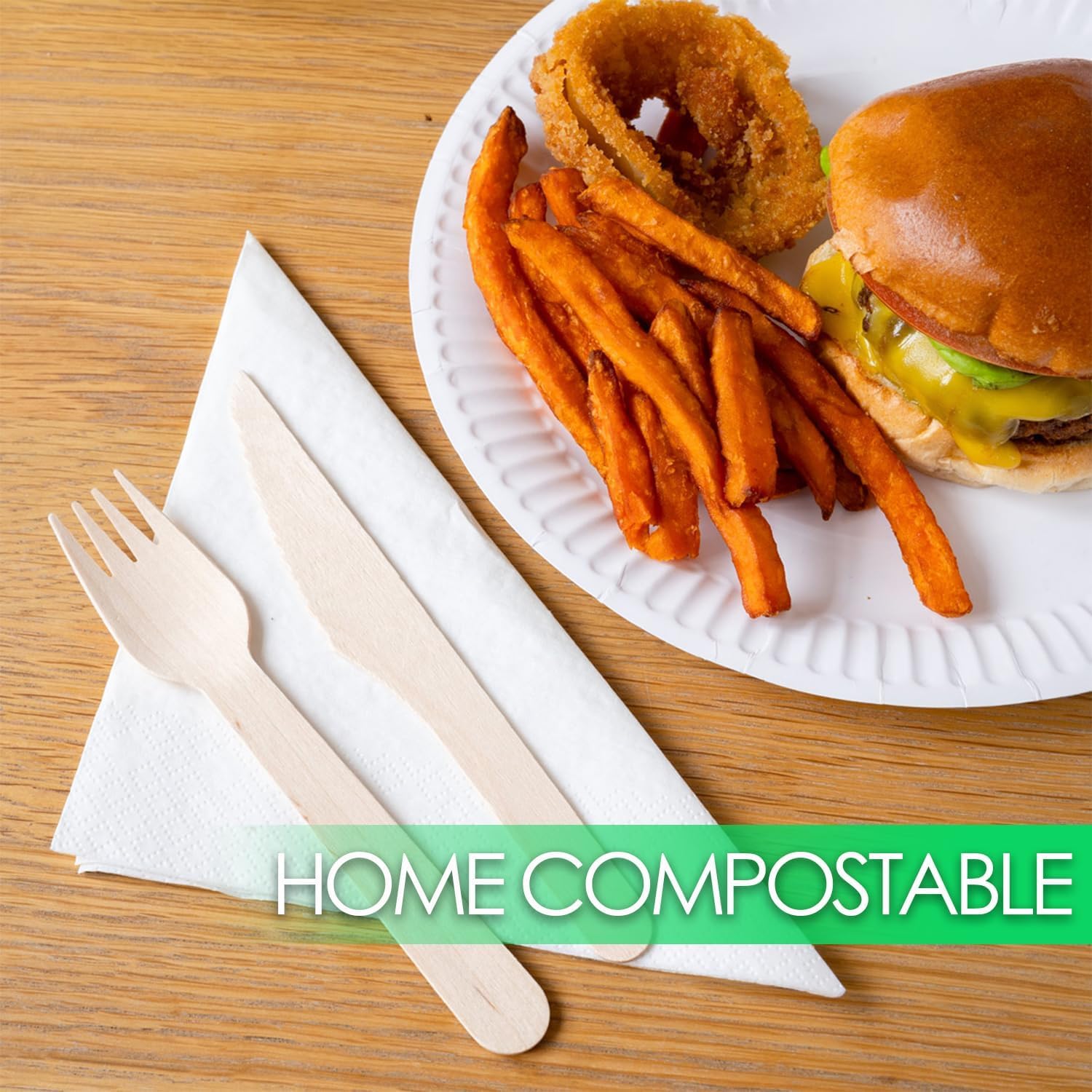 Talking Tables Table Kind Soft White Napkins - 100 Pack Bulk | 2-Ply 33cm | Home Compostable & Recyclable 8