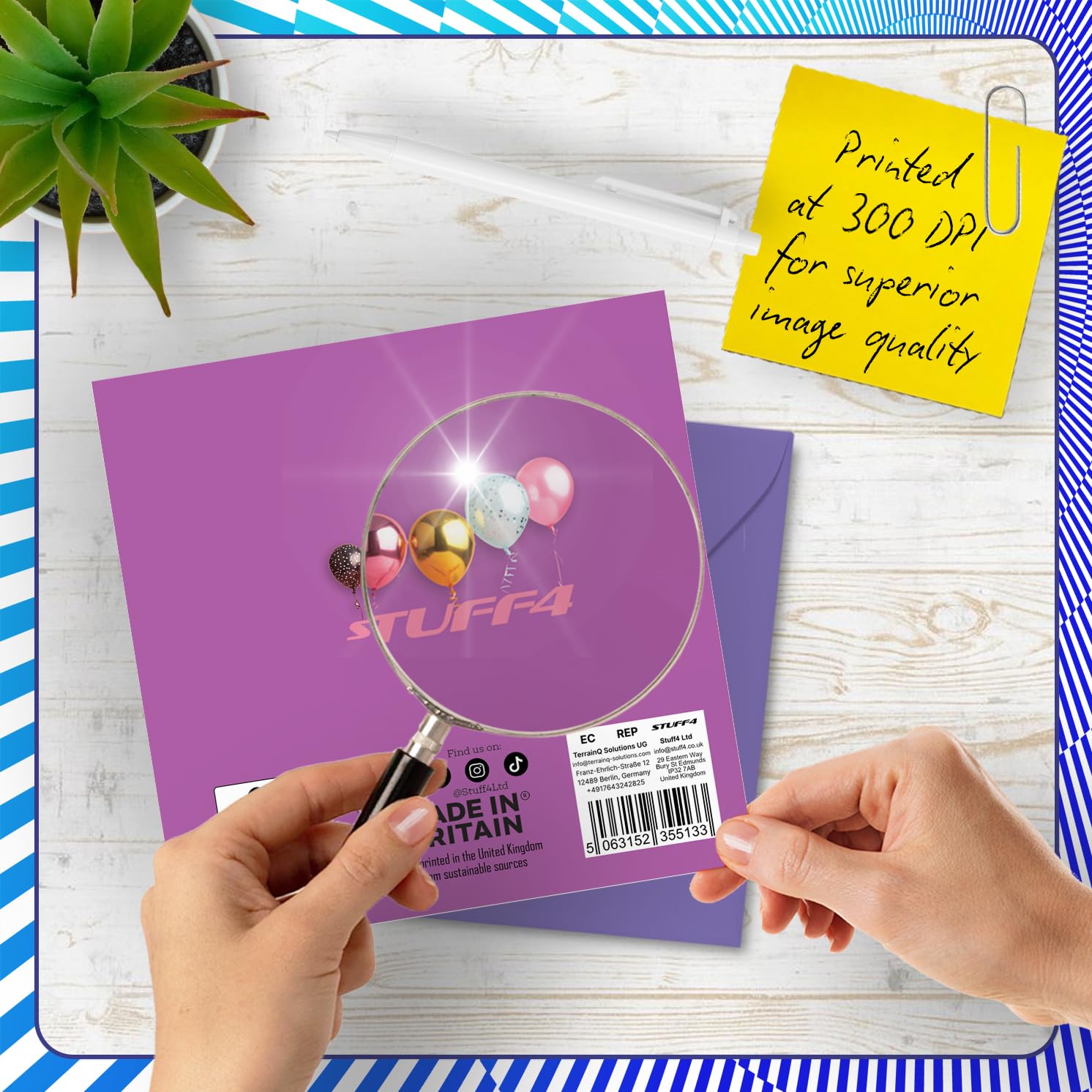 Stuff4 Fantastically Fabulous Birthday Card for Women | 145mm x 145mm | UK Made