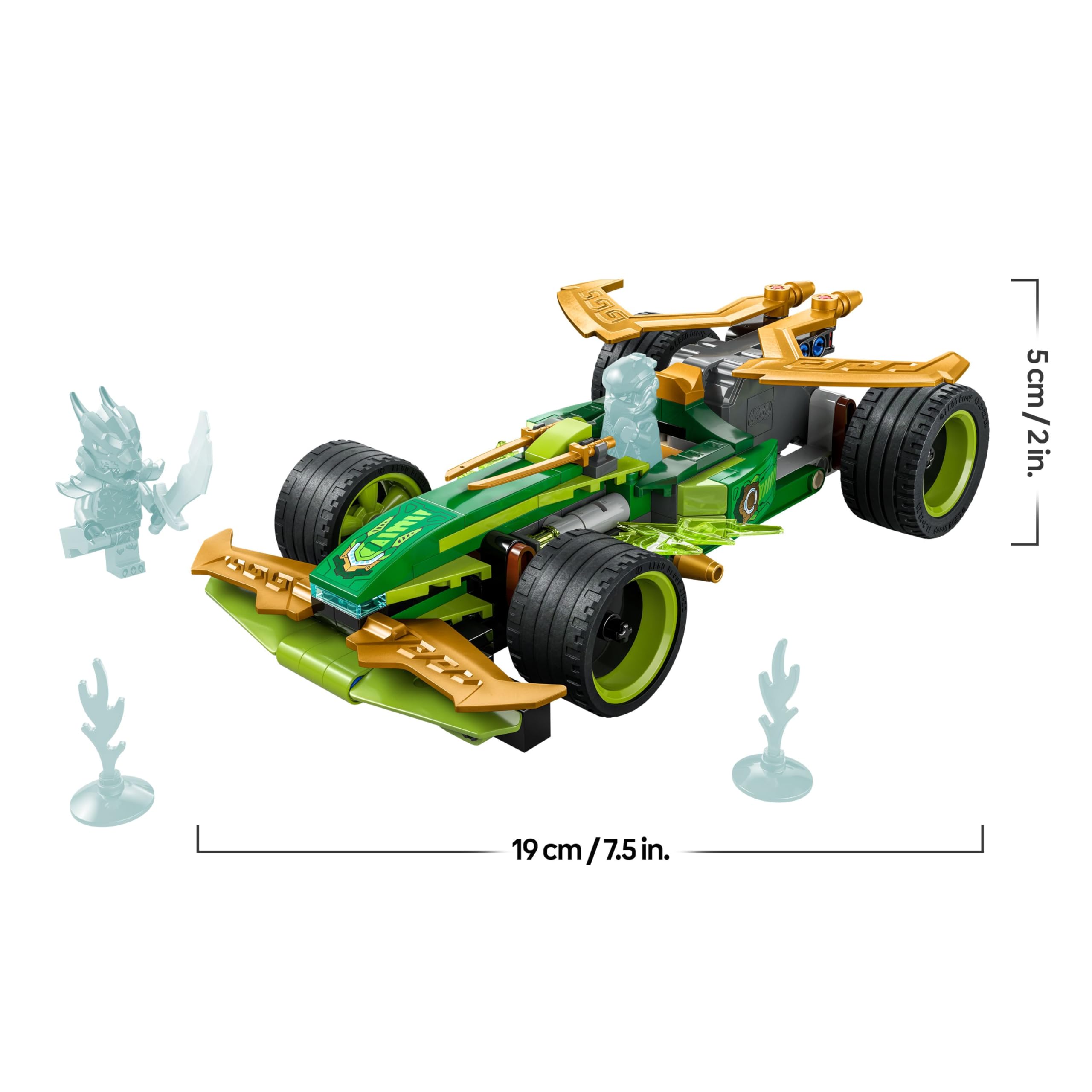 LEGO NINJAGO Lloyd’s Pull-Back Race Car Toy Set 71828 with 2 Minifigures for Ages 7+ 7