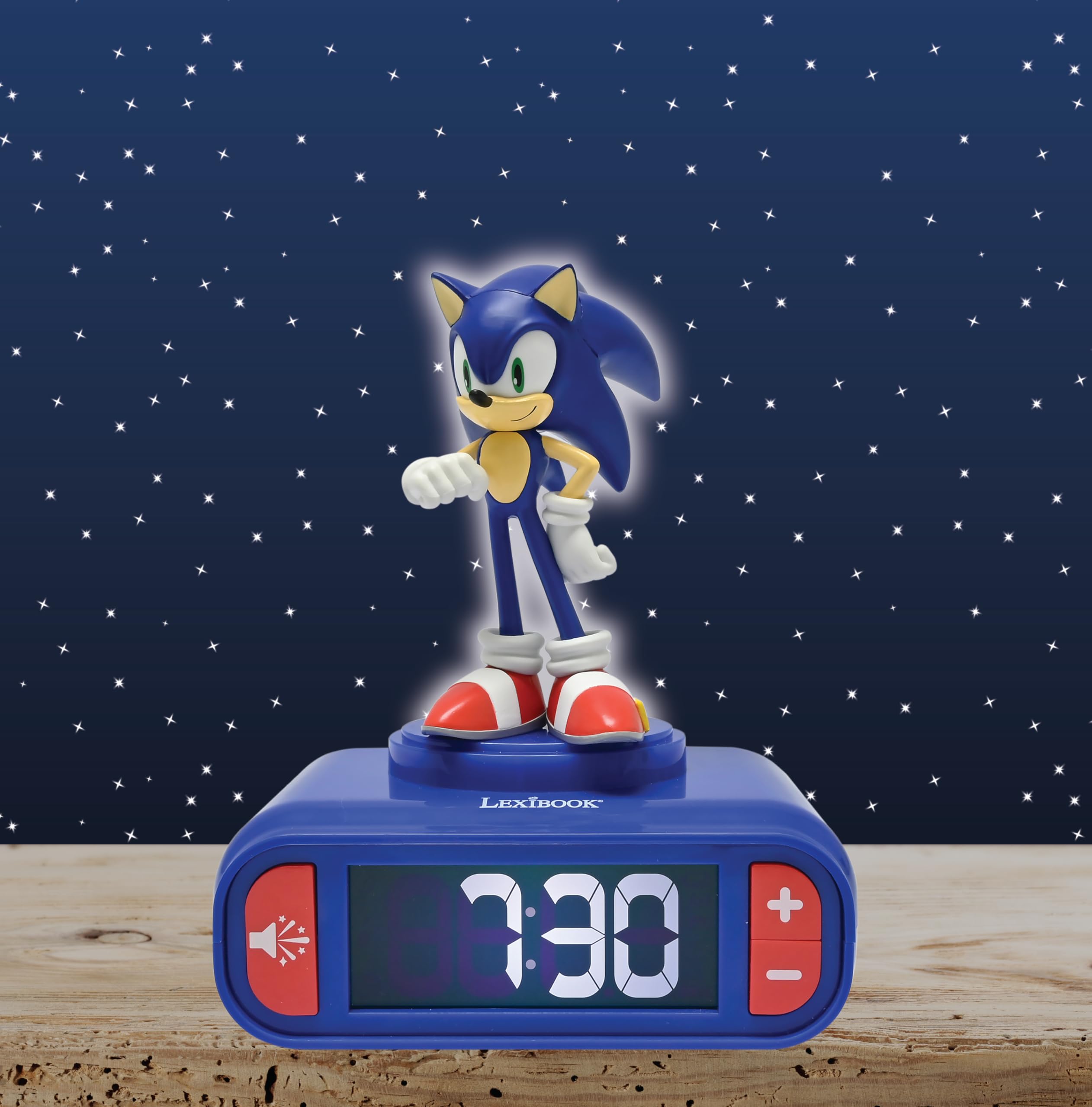 Lexibook Sonic Hedgehog Nachtlichtwecker mit Geräuschen und Melodien 6