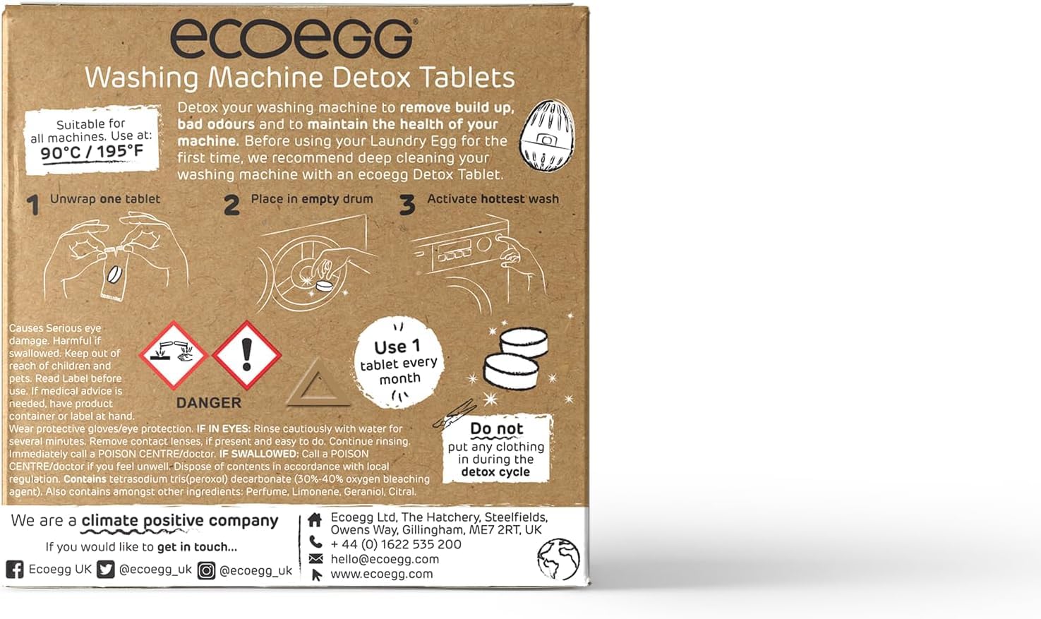 Ecoegg Washing Machine & Dishwasher Cleaner Detox Tablets - 6 Month Supply | Deep Clean, Odour Removal 3