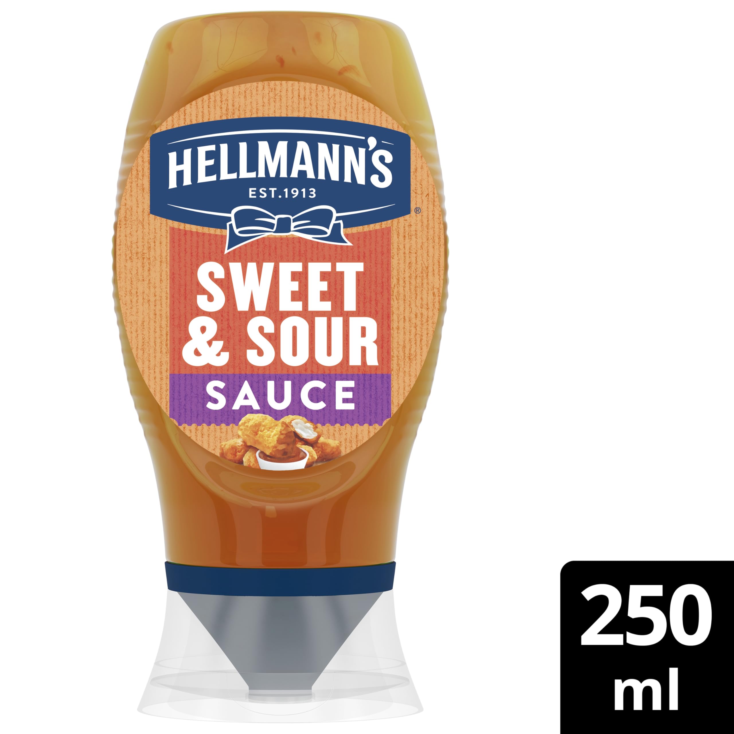 Hellmann's Sweet & Sour Sauce with Apricots, Vinegar & Spices | Vegan & Gluten Free | 250ml
