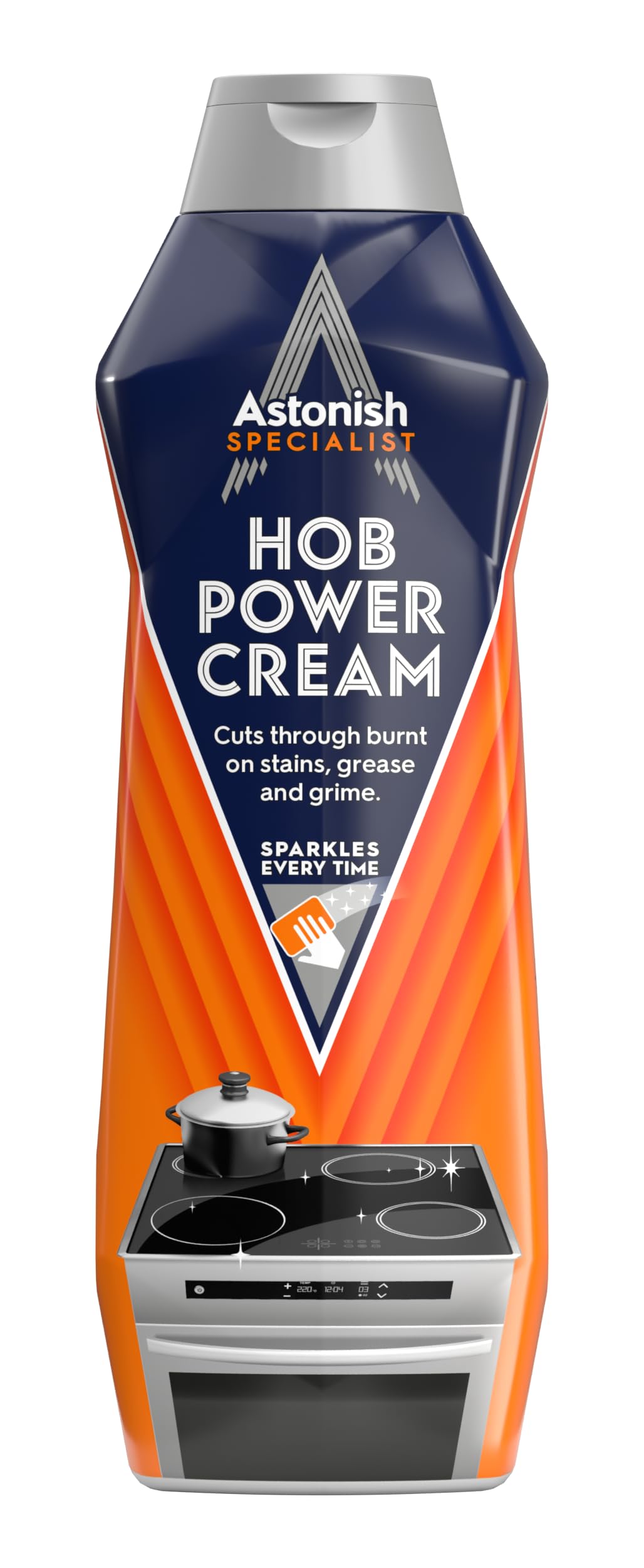 Astonish Specialist Hob Cream Cleaner - Kills 99.9% Bacteria, Lemon Scent, 500 ml