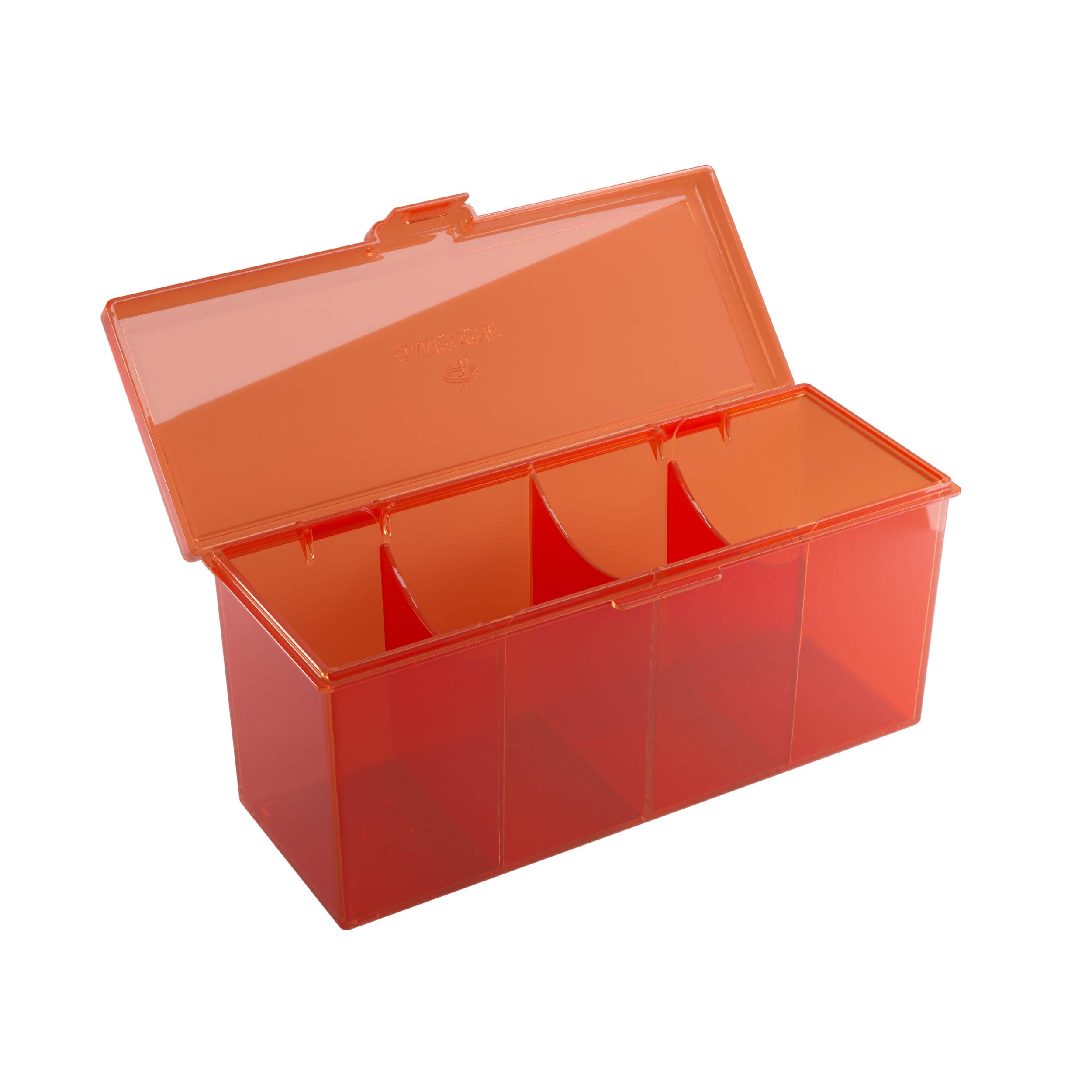 Gamegenic Fourtress 320-Card Deck Holder - Rigid, Stackable Storage | Red 3