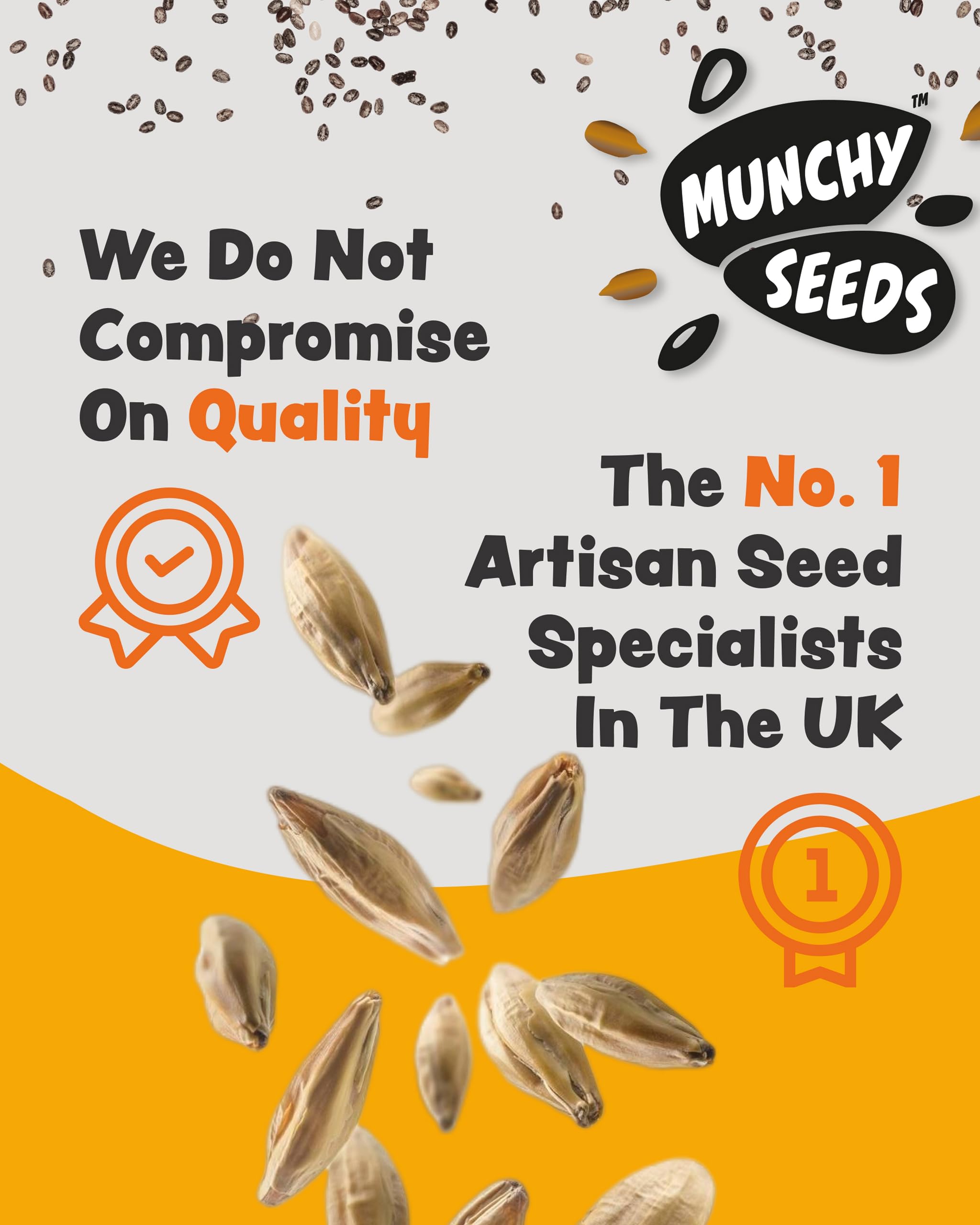 Munchy Seeds Toasted Hemp Seeds - 150g Shaker | High Protein | Omega-3 7
