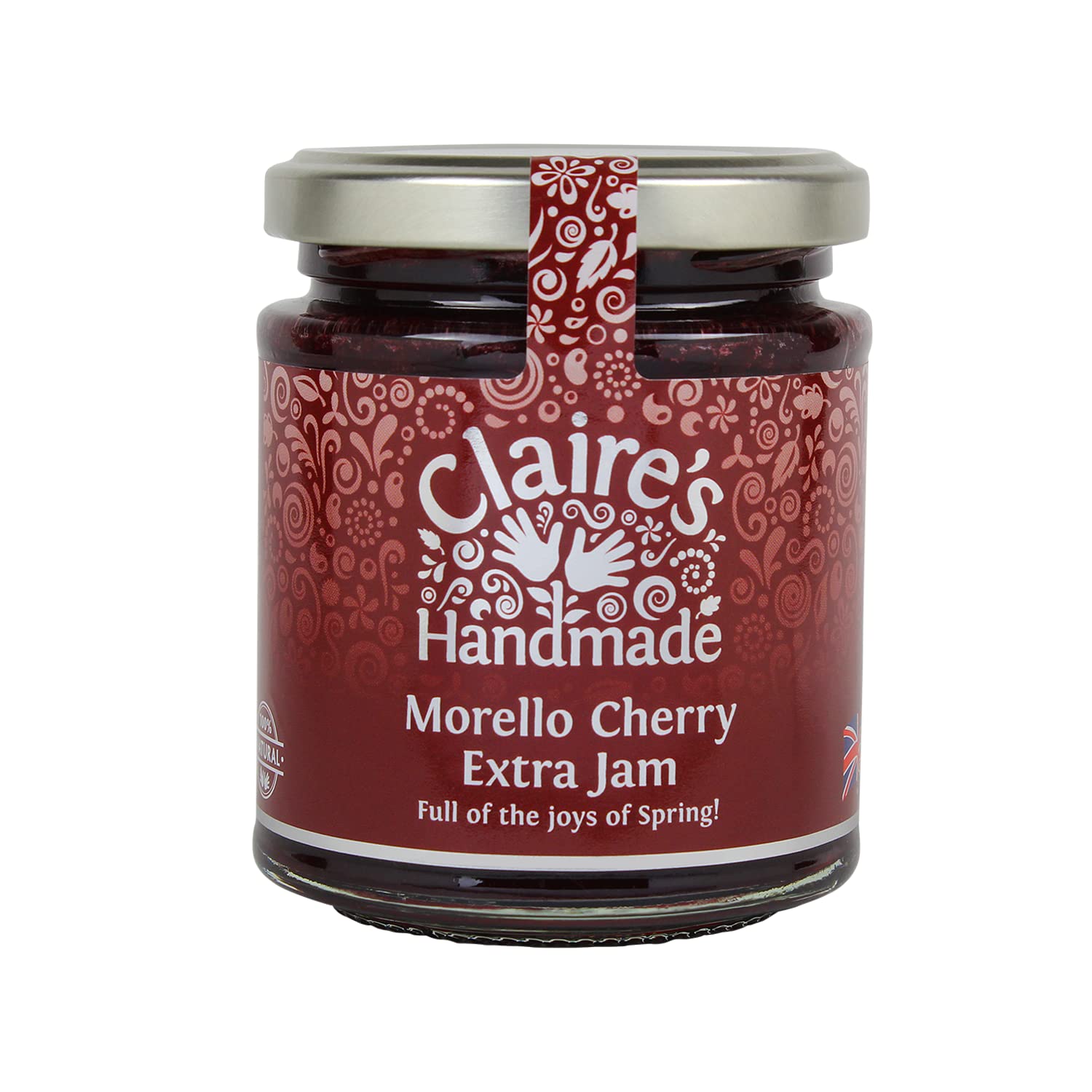 Claire's Handmade Morello Cherry Extra Jam - Award Winning | 45g Fruit per 100g | 227g Jar