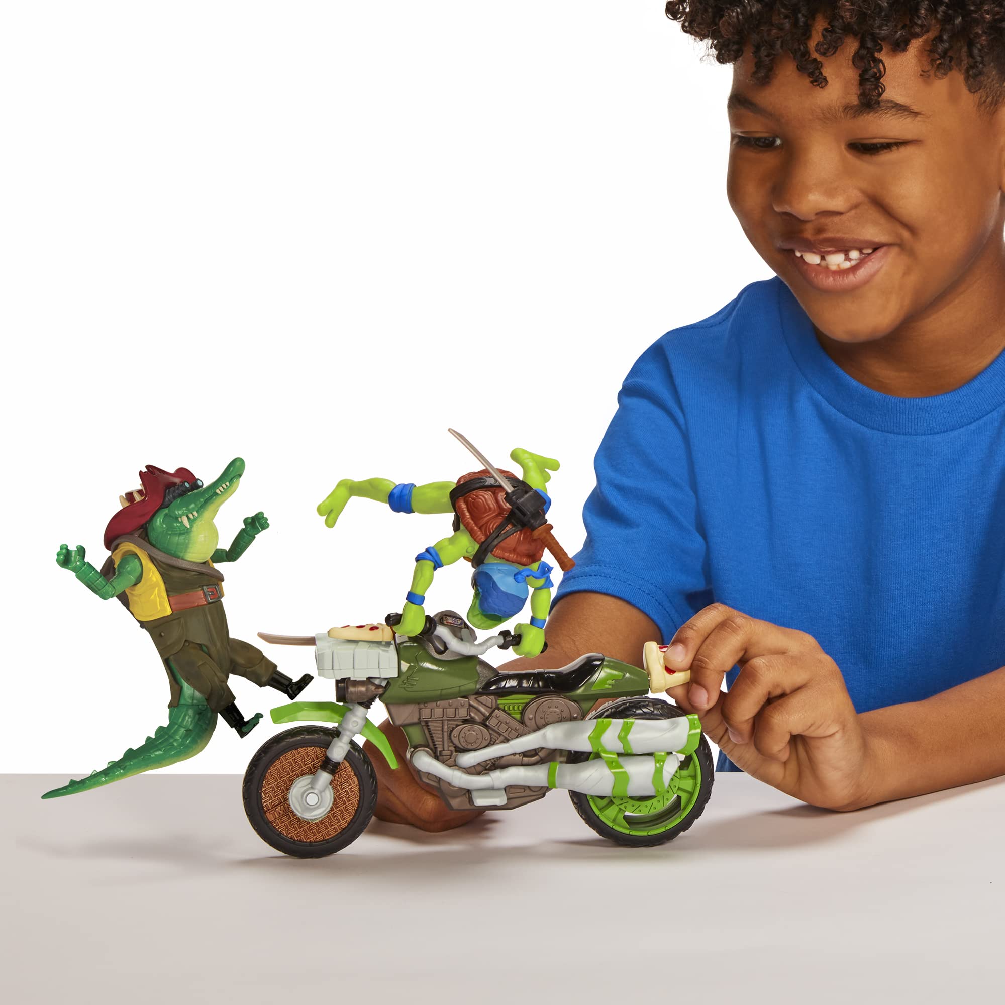 Teenage Mutant Ninja Turtles Ninja Kick Cycle mit exklusiver Leonardo-Figur – Action-Spielset 9