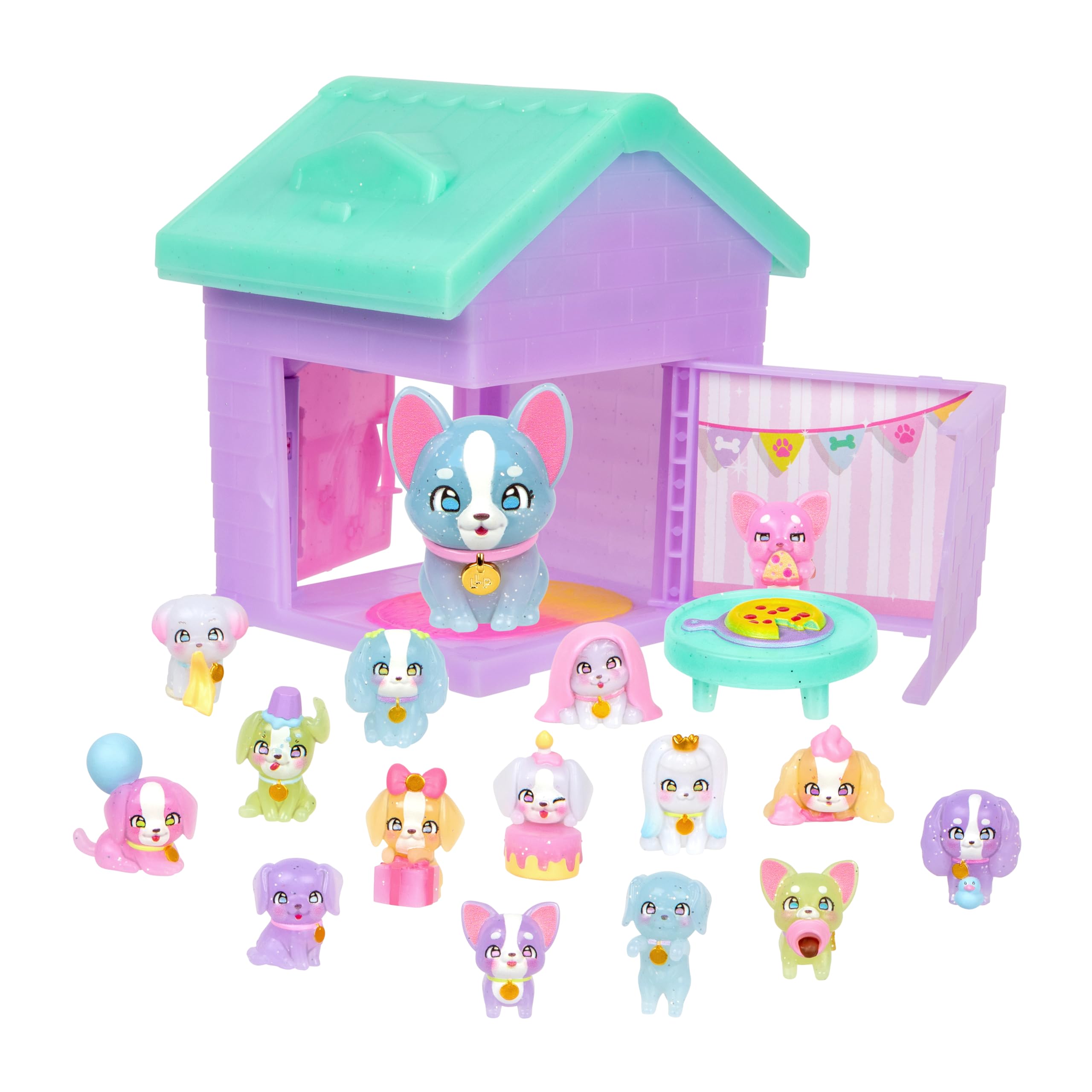 Little Live Pets Mama Surprise Families Puppy Party Pack with 15 Mini Collectible Puppies 4