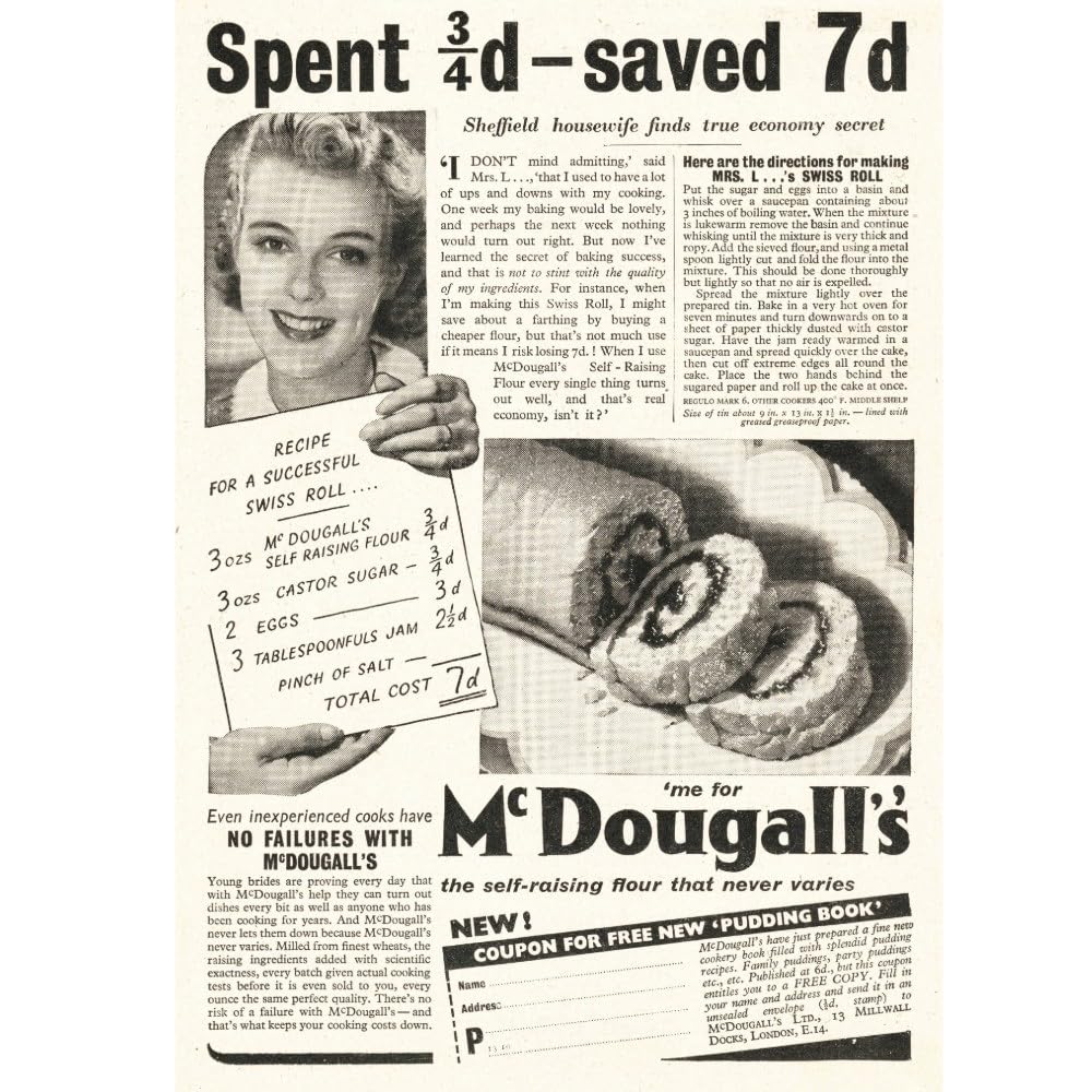 McDougalls Supreme Sponge Self-Raising Flour - Pre-Mixed Raising Agents | 1 kg Bag 6