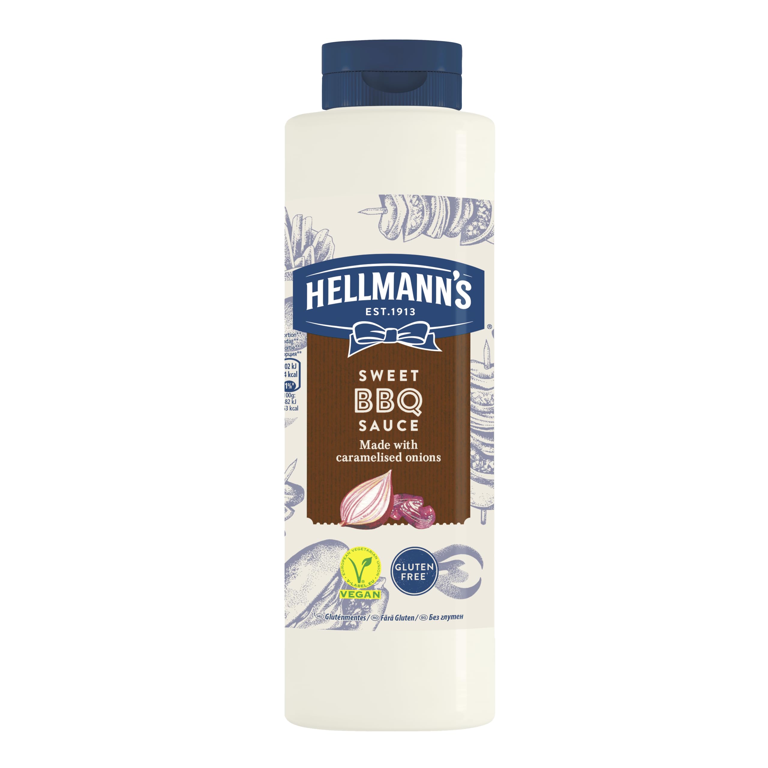 Hellmann's BBQ Sauce 850ml - Smoky Sweet Barbecue Sauce with Caramelised Onions 1