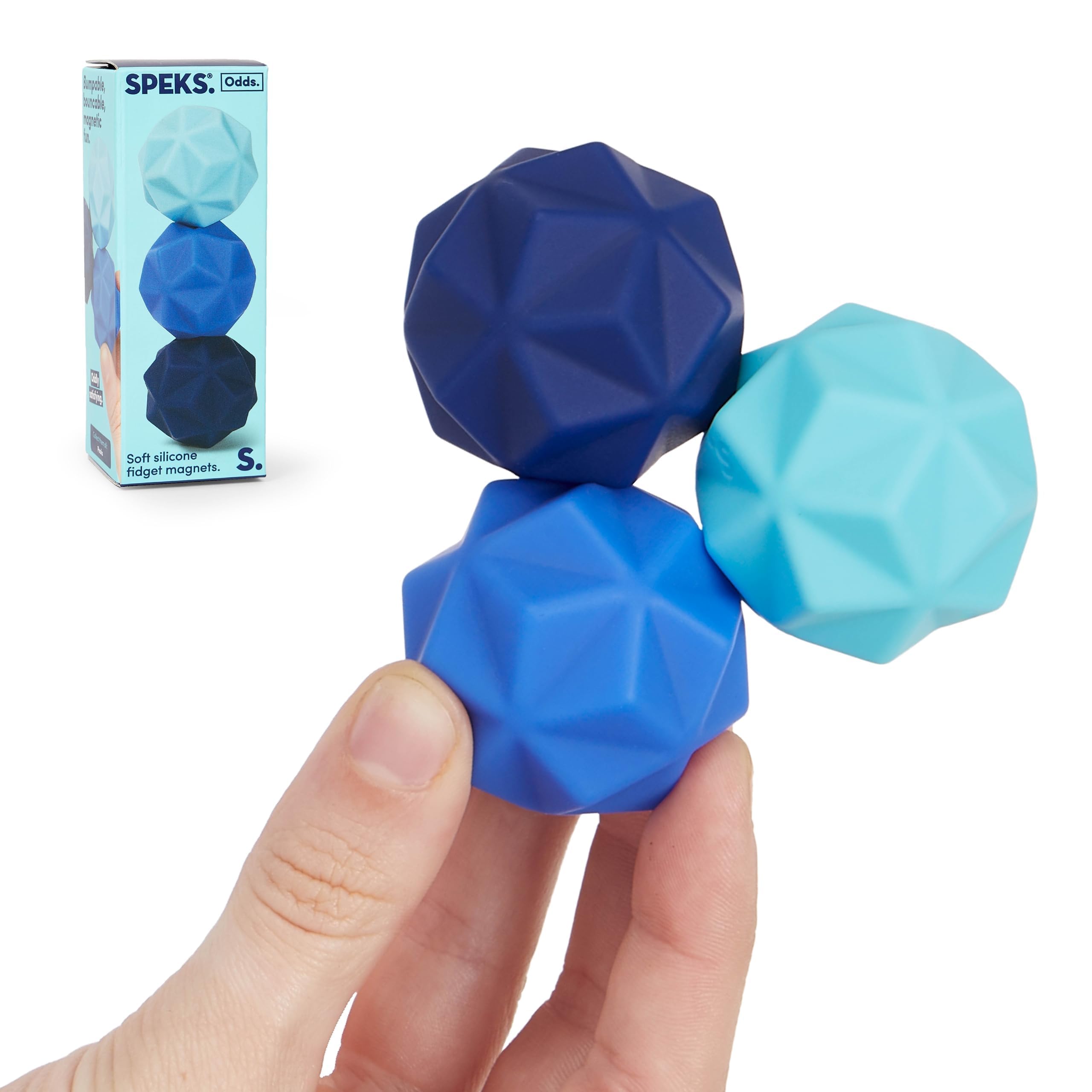 Speks Odds Soft Silicone Fidget Magnets - Silent Stress Relief Toy for Adults & Teens