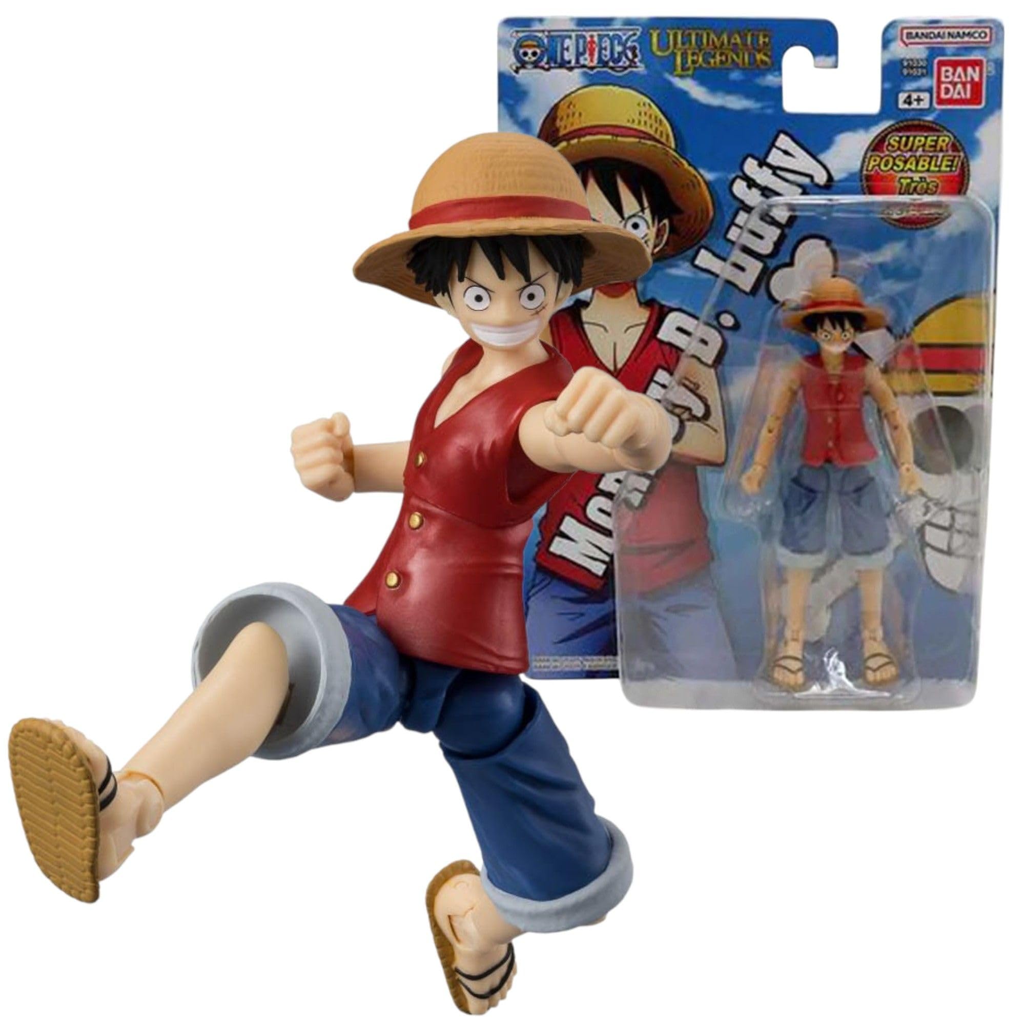 BANDAI Ultimate Legends Luffy Action Figure - 12.5cm Posable Figure with Accessories | Standard Edition
