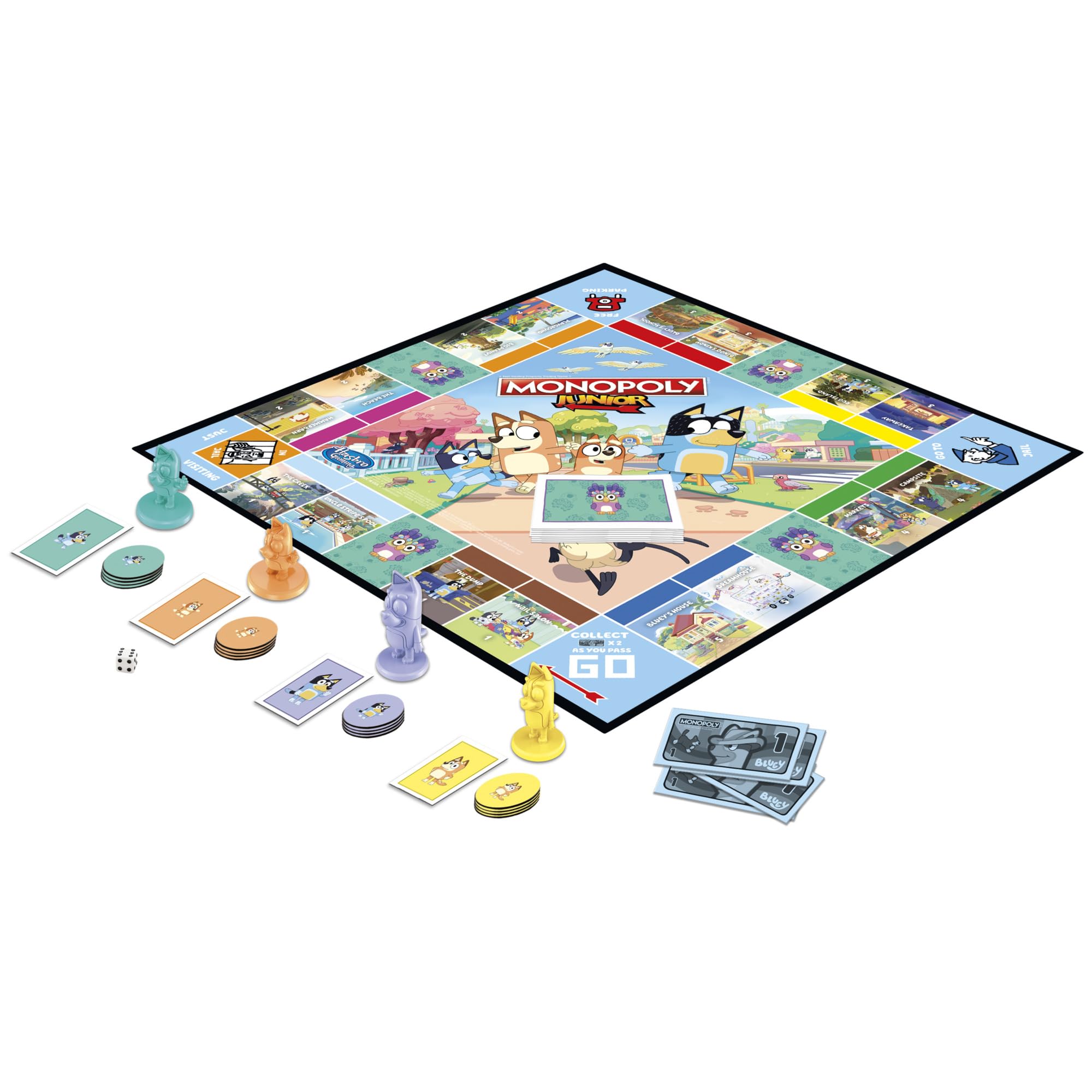 Monopoly Junior Board Game: Bluey Edition | Ages 5+ | 2-4 Players 4