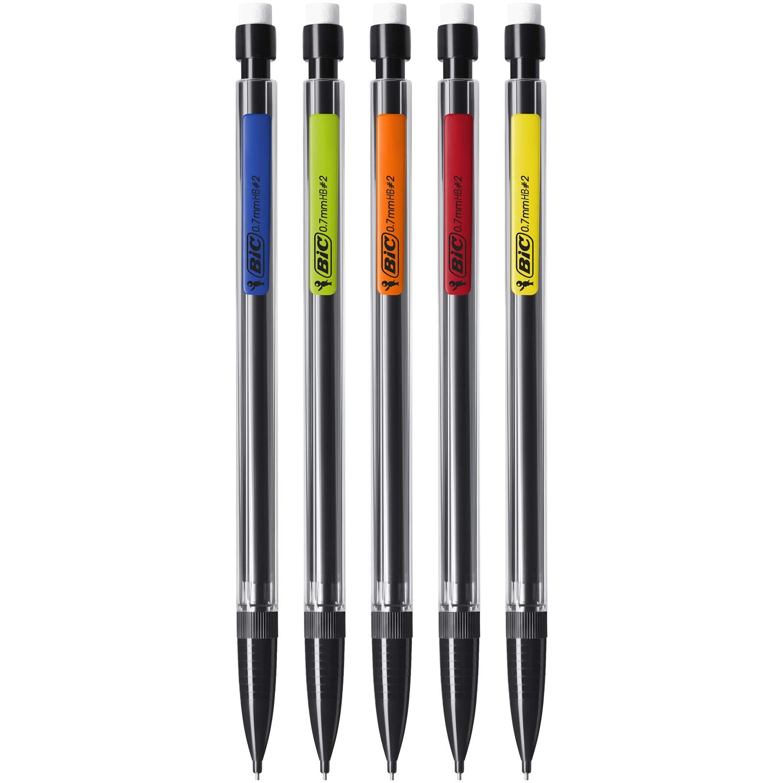 BIC Matic Original Mechanical Pencils - 0.7mm HB Lead, Pack of 12 | Includes Eraser & Refills 3